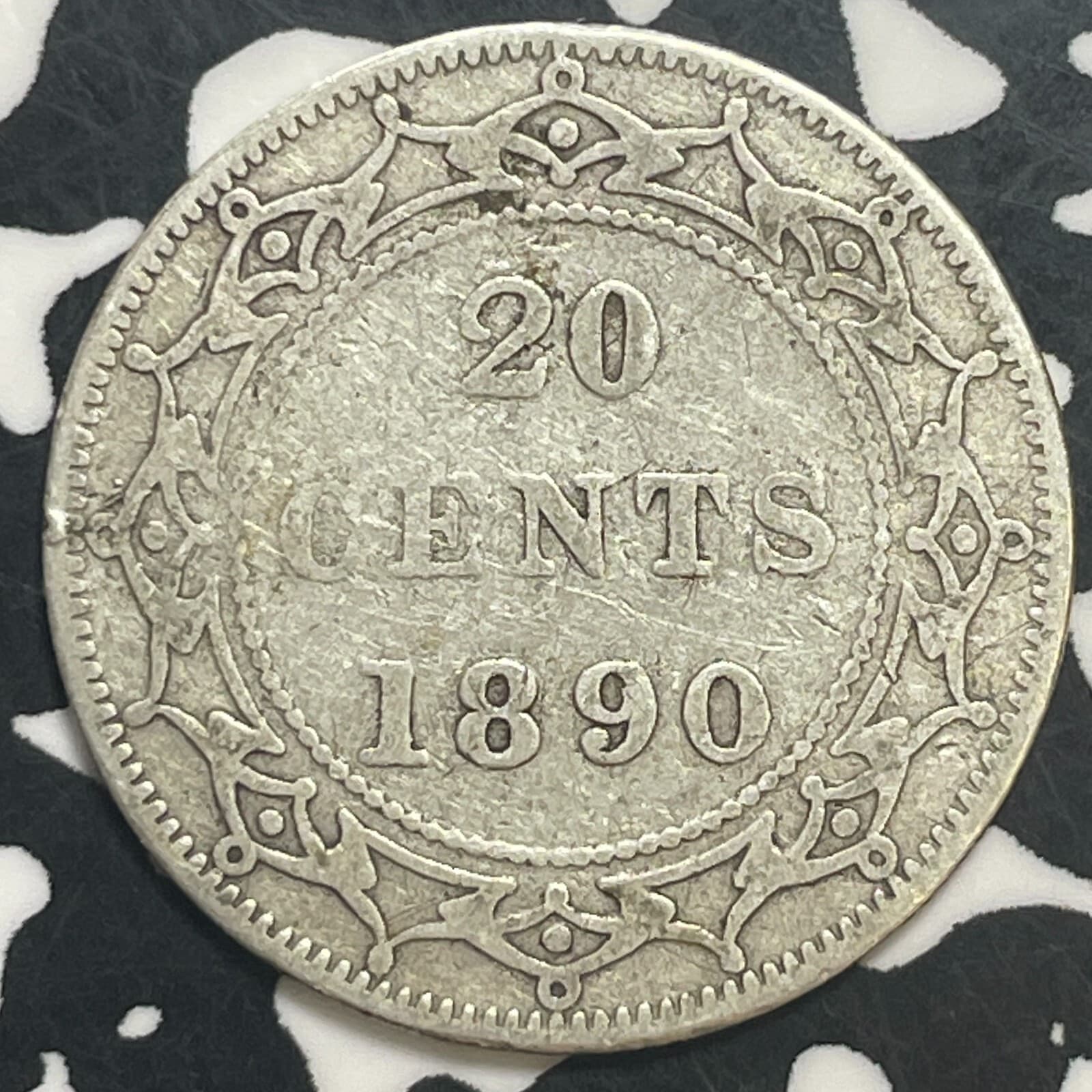 1890 Newfoundland 20 Cents Lot#T1828 Silver!