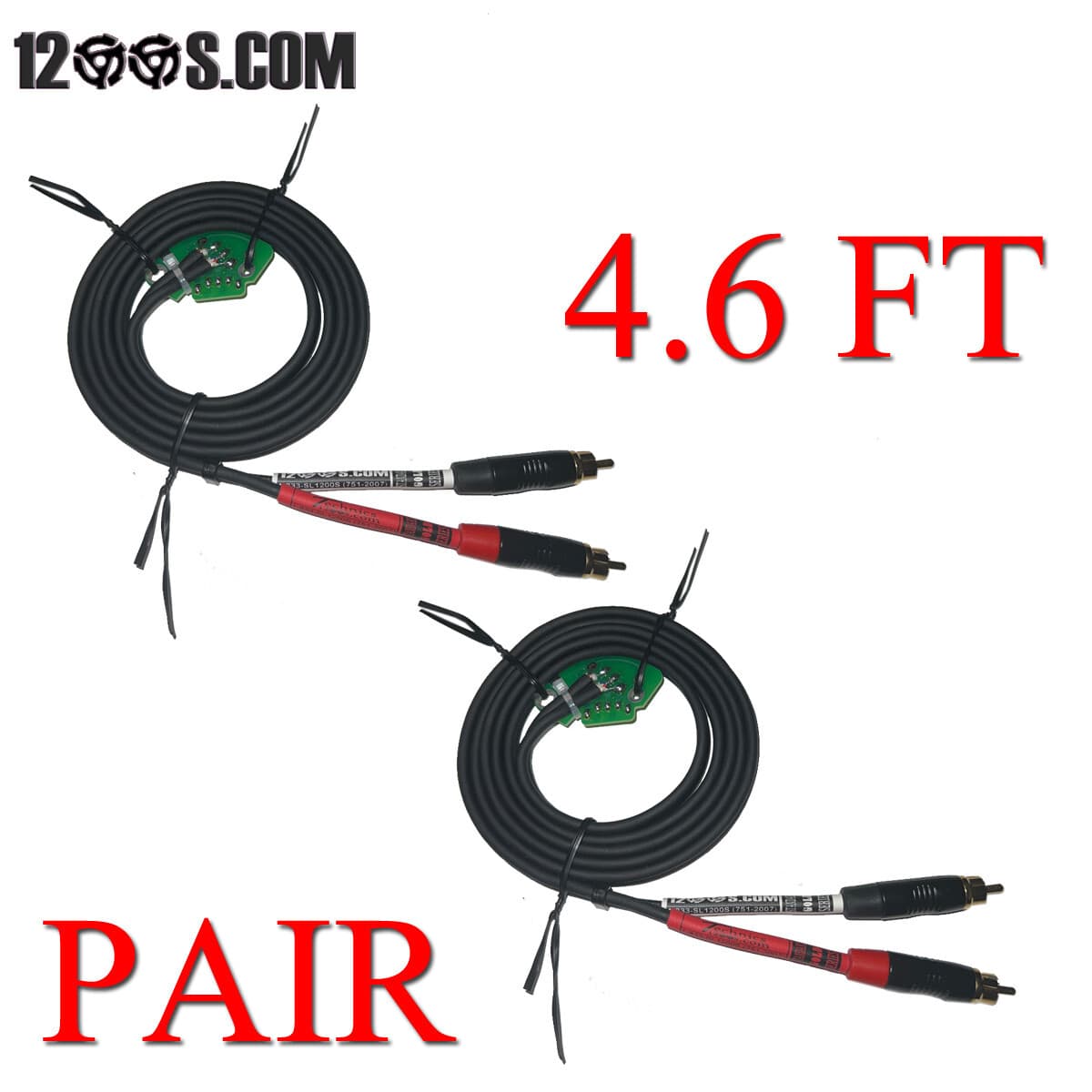 TECHNICS SL-1200 RCA PCB / SL-1210 RCA PCB PC BOARD W/ INTERNAL GROUND GOLD TIP