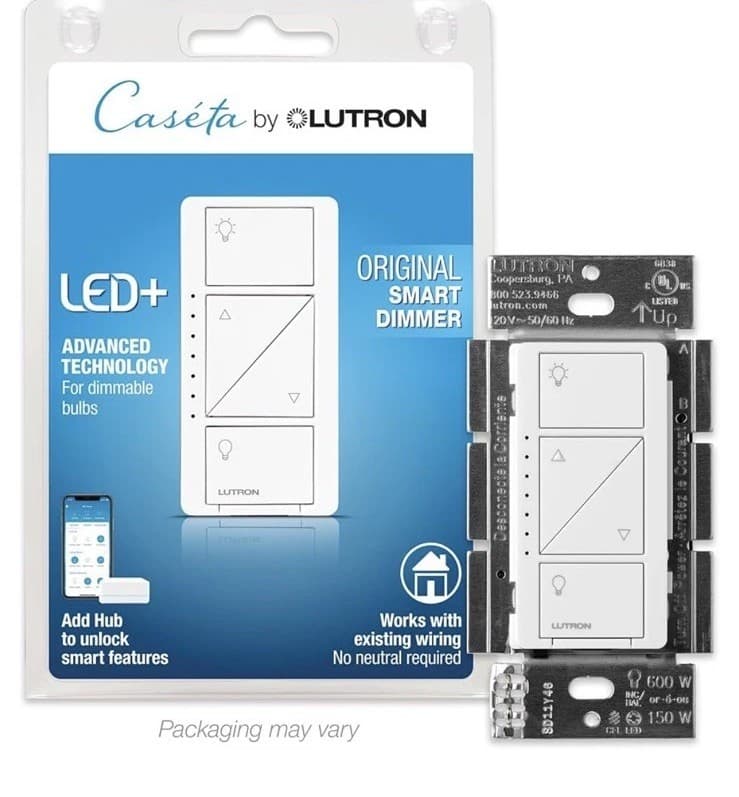 Lutron PD-6WCL-WH-R Lighting Dimmer Switch - White~ NEW/SEALED