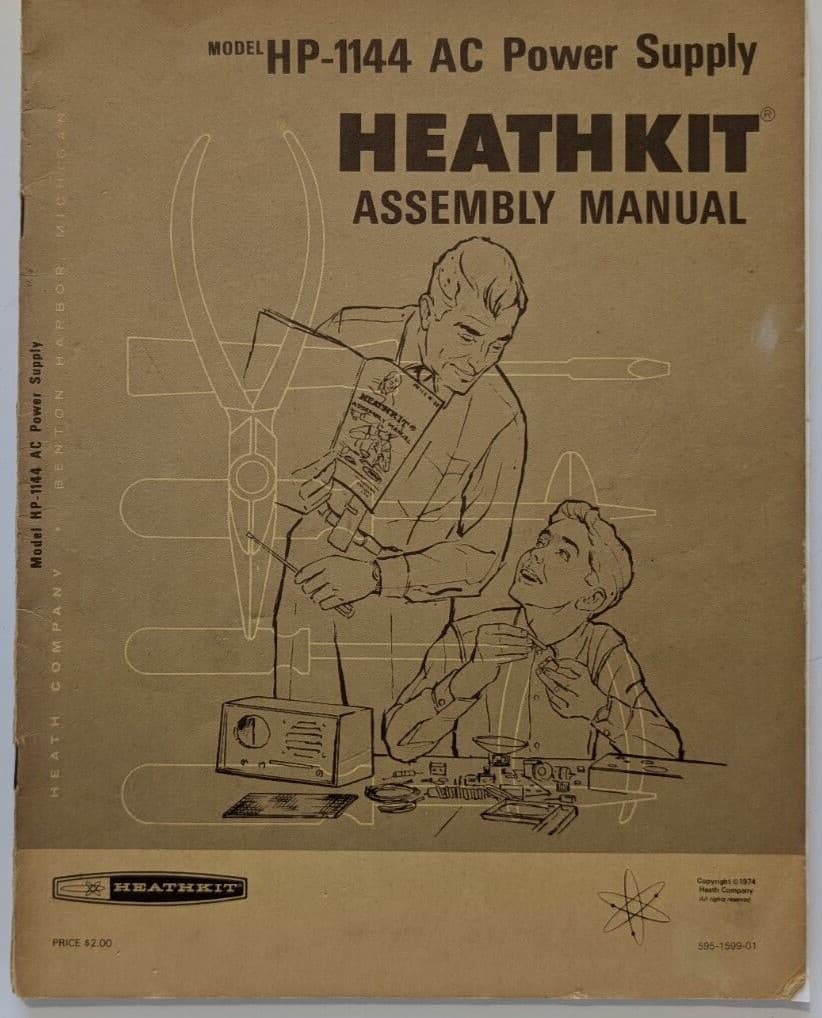 Heathkit Assembly Manual for Model HP-1144 AC Power Supply