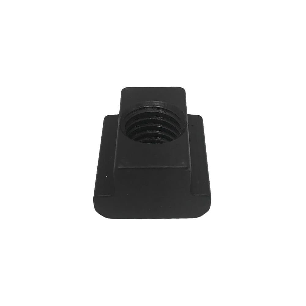 10 Pc T-Slot Nut 11/16'' Table Slot Tapped Through Black Oxide Finish