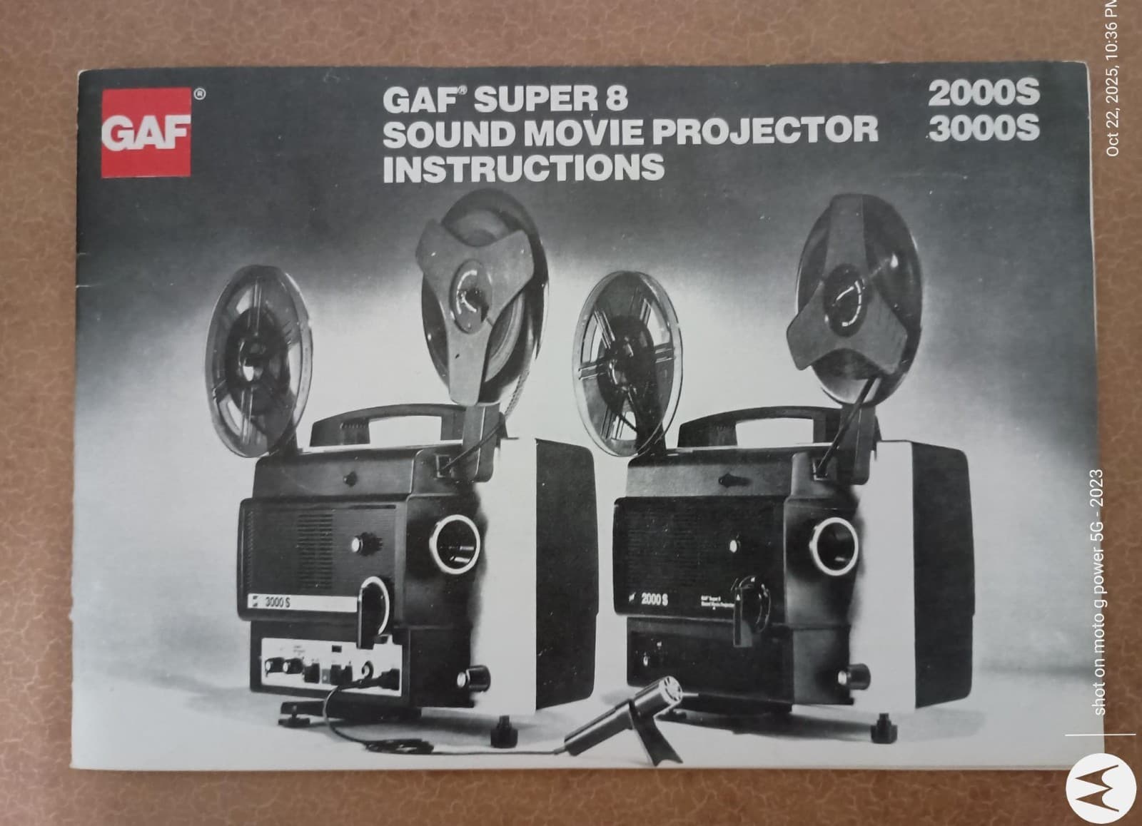 GAF 2000S 3000S Super 8 Sound Movie Projector Instruction Manual