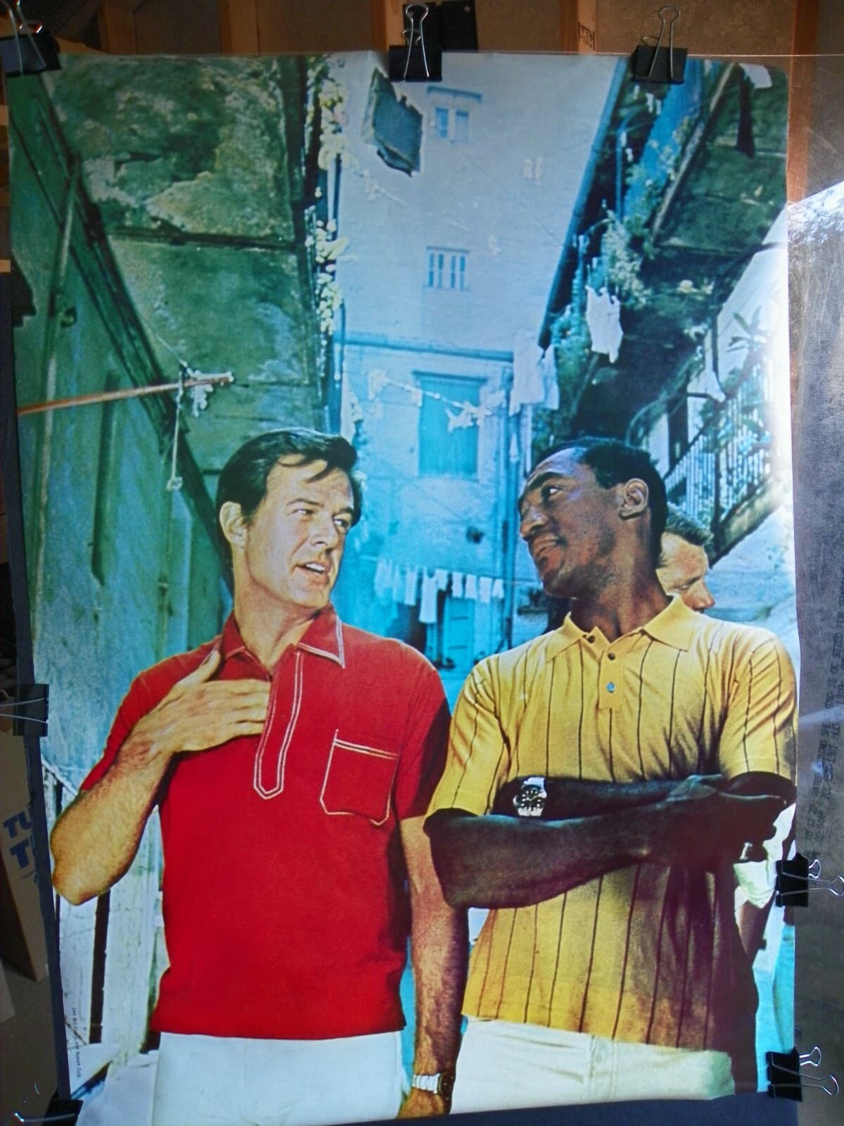 Vintage Poster "I Spy" Robert Culp and Bill Cosby 1968 NBC TV Series 30x42