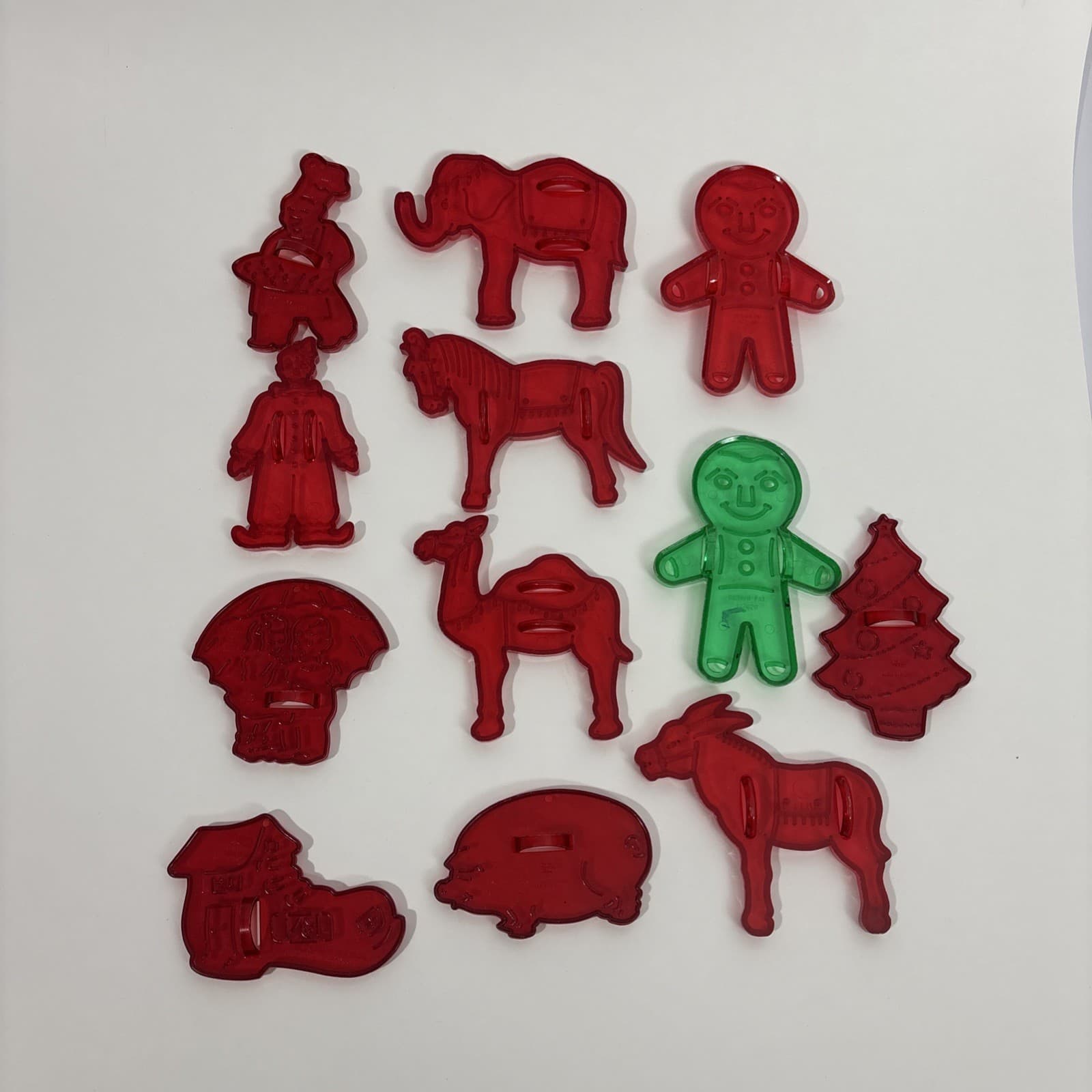 Vintage Cookie Cutters Plastic Lot of 12