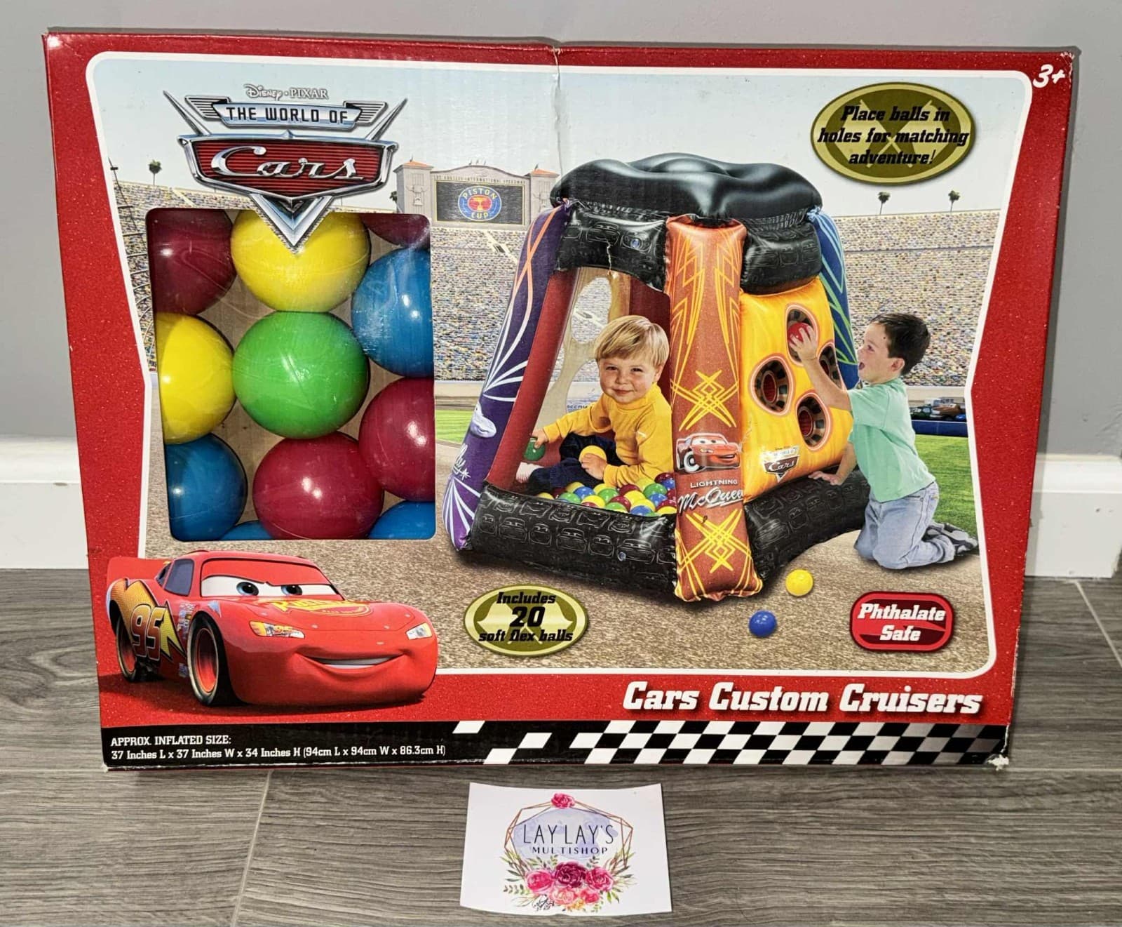 Disney Cars Lightening McQueen Custom Cruisers Ball Pit with 20 balls RARE NEW