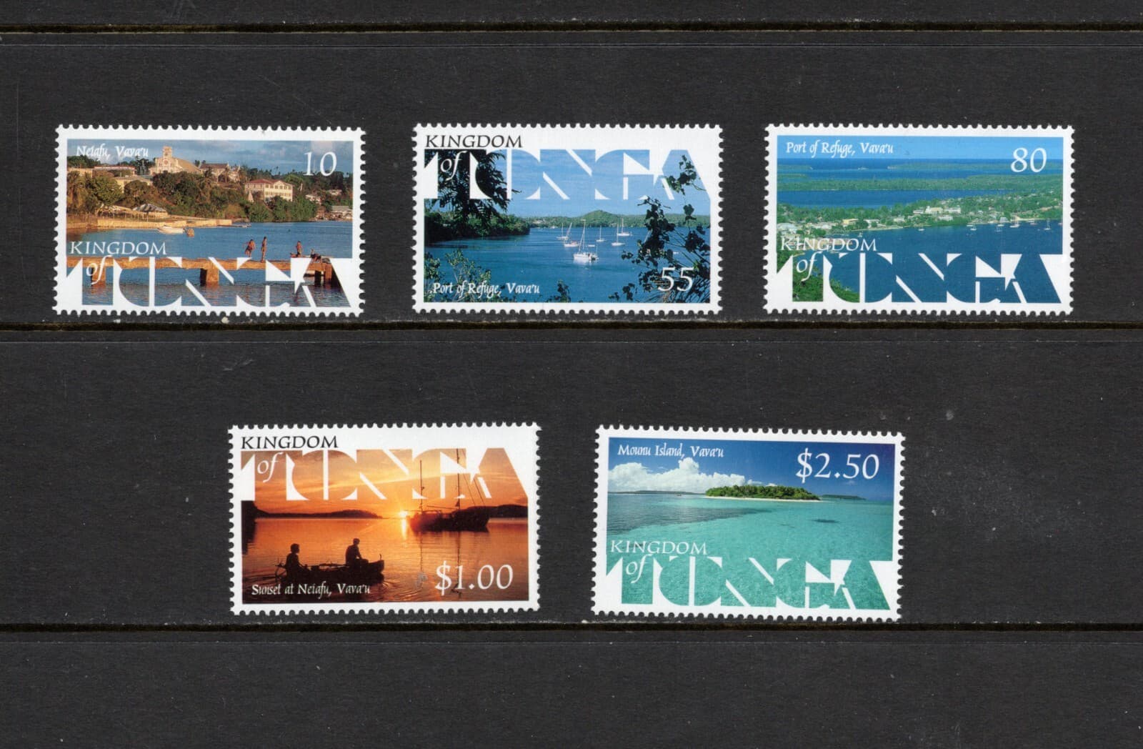 S4391 Tonga 1999 Scenic views 5v. MNH
