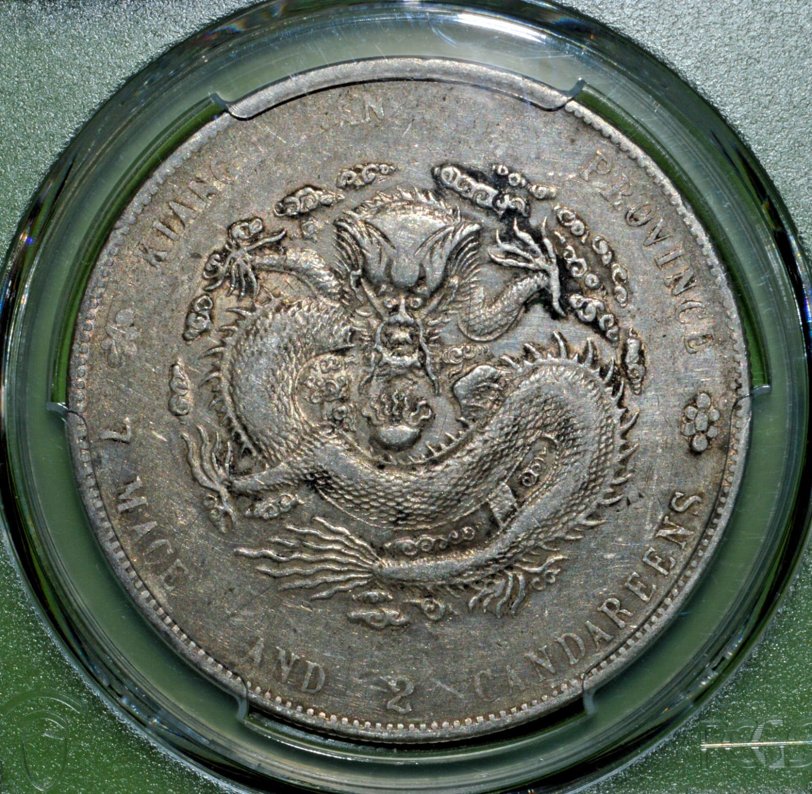 1904 China Kiangnan Dragon Silver Dollar Coin LM-257a PCGS XF40