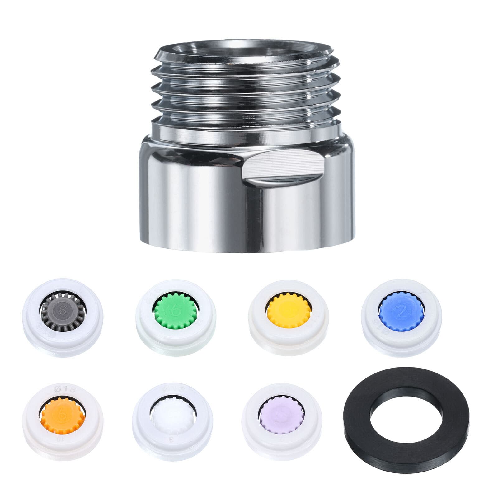 Shower Flow Reducer Limiter Set,Water Flow Saver Adapter,Restrictor Valves