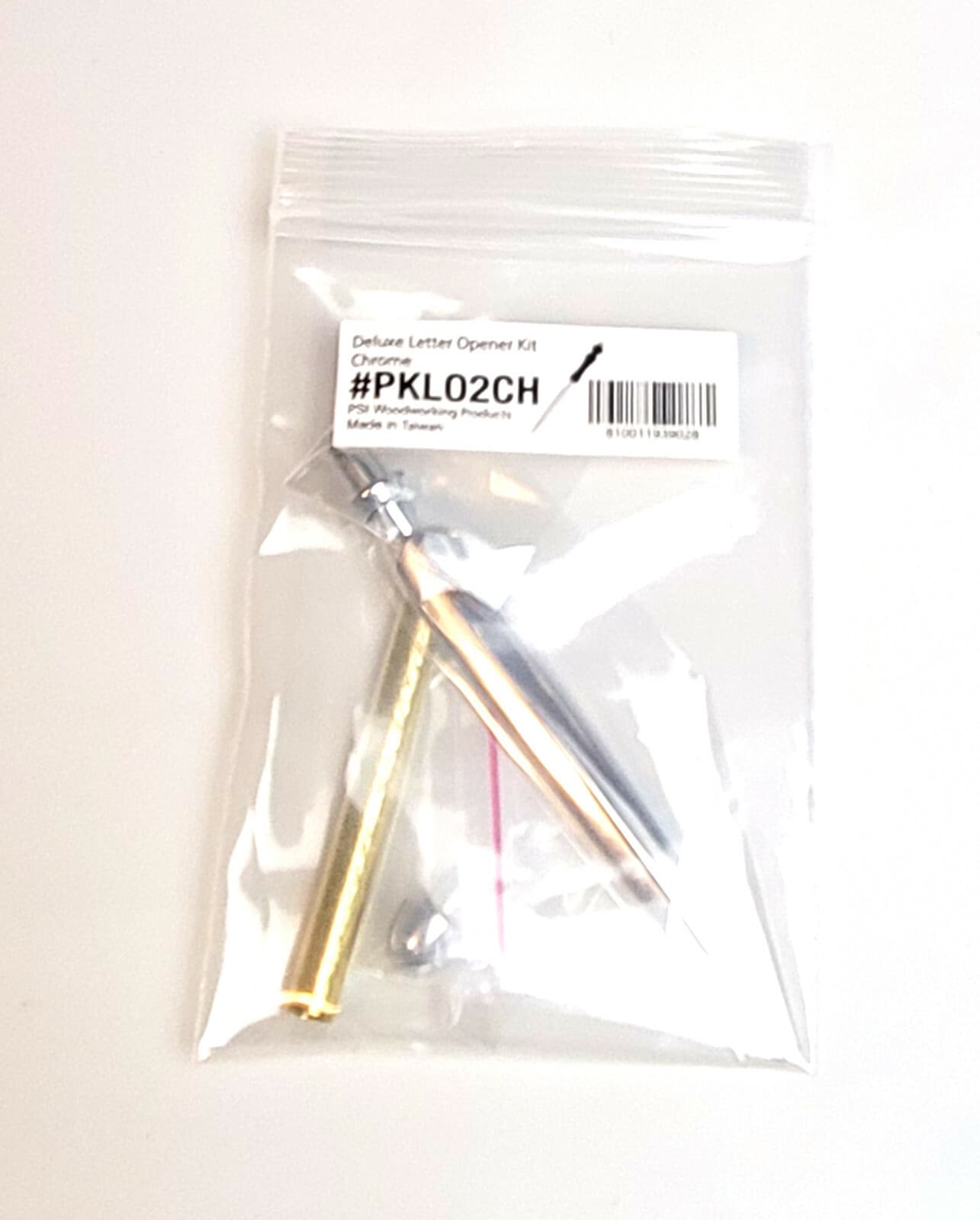 Letter Opener Kit Chrome Or Gold Woodturning Turning Lathe Project Fast Shipping