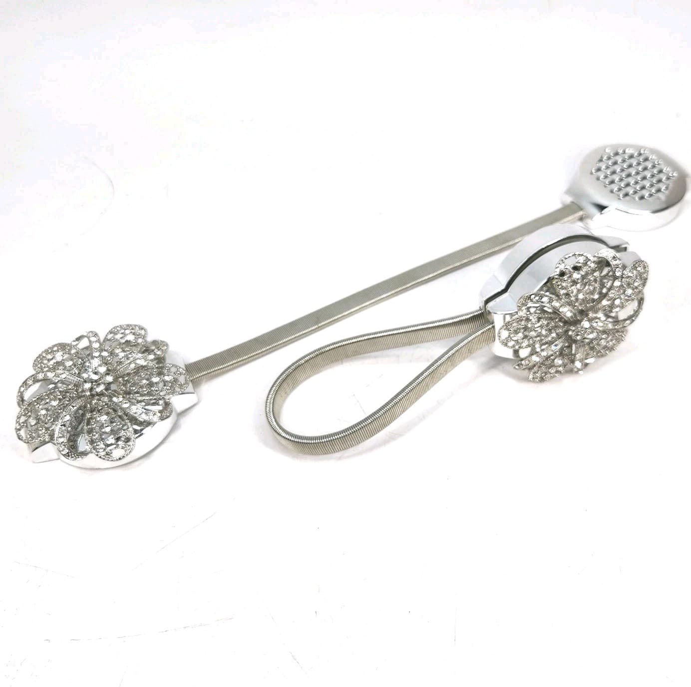 Crystal Curtain Tiebacks Window Drapery Holder Magnetic Curtain Holdbacks Pair