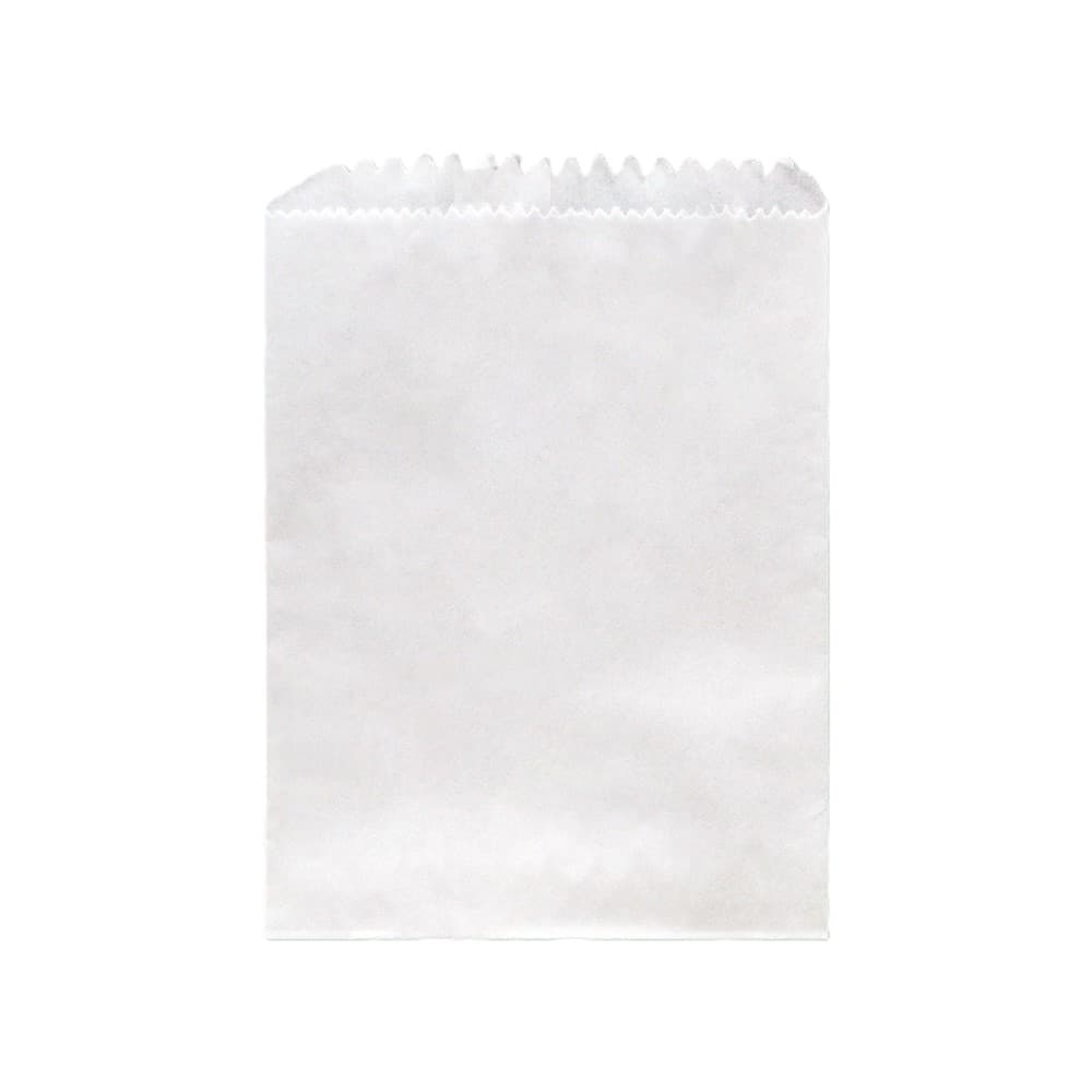 500pcs White Craft Paper Long Greaseproof Lined Paper Bag GPL Cookies Bread