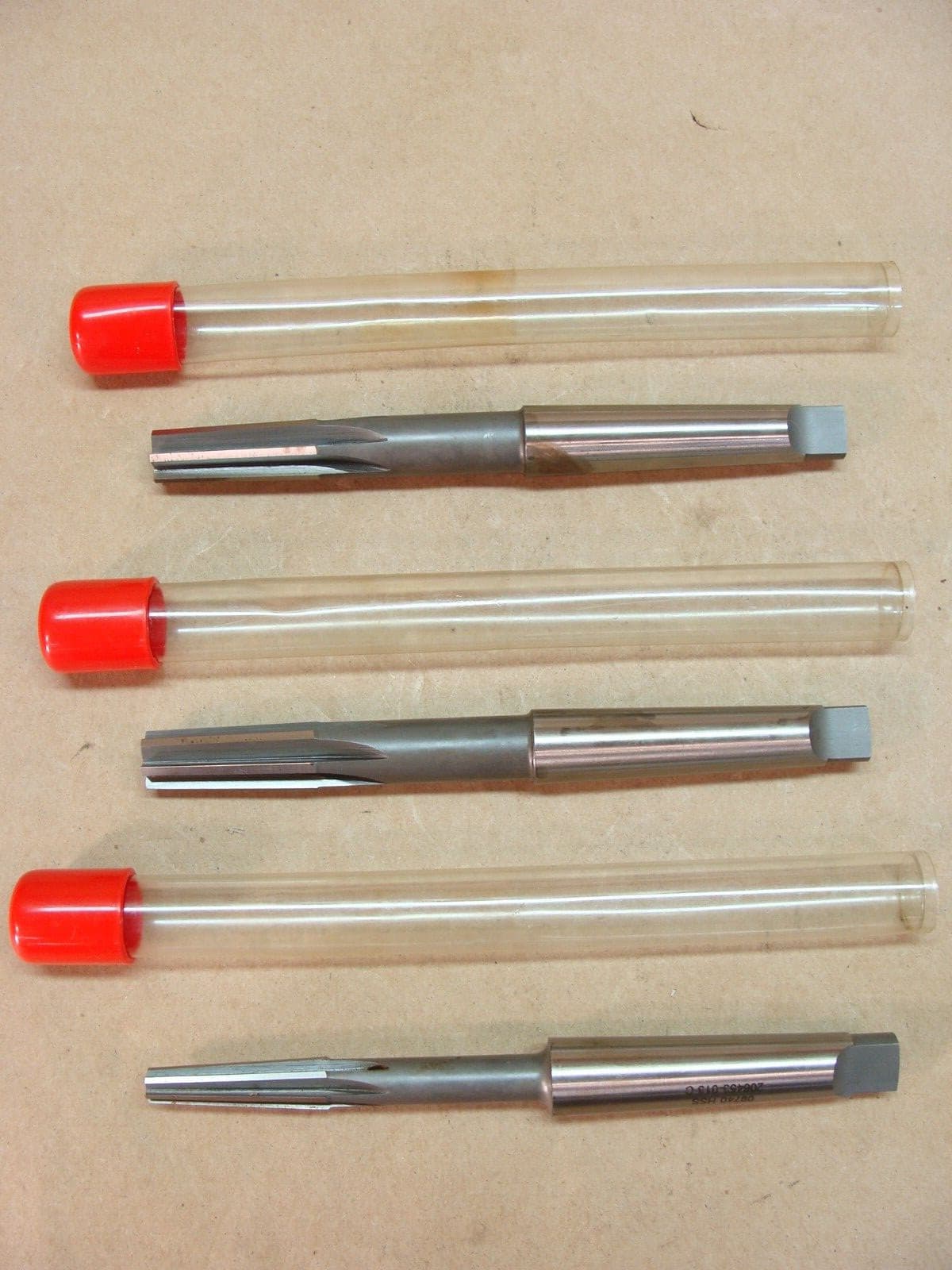 NEW lot of 3 Gammons 2MT 2 Morse taper pin reamers 9/16 - 5/8 & 21/64 - 15/32