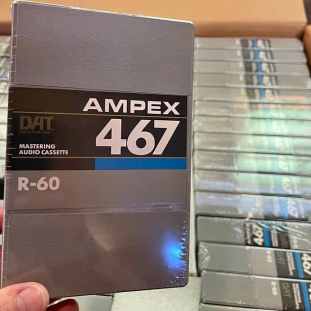 NEW SEALED Twin Pack AMPEX 467 DIGITAL AUDIO TAPE R-60 Mastering DAT Cassette