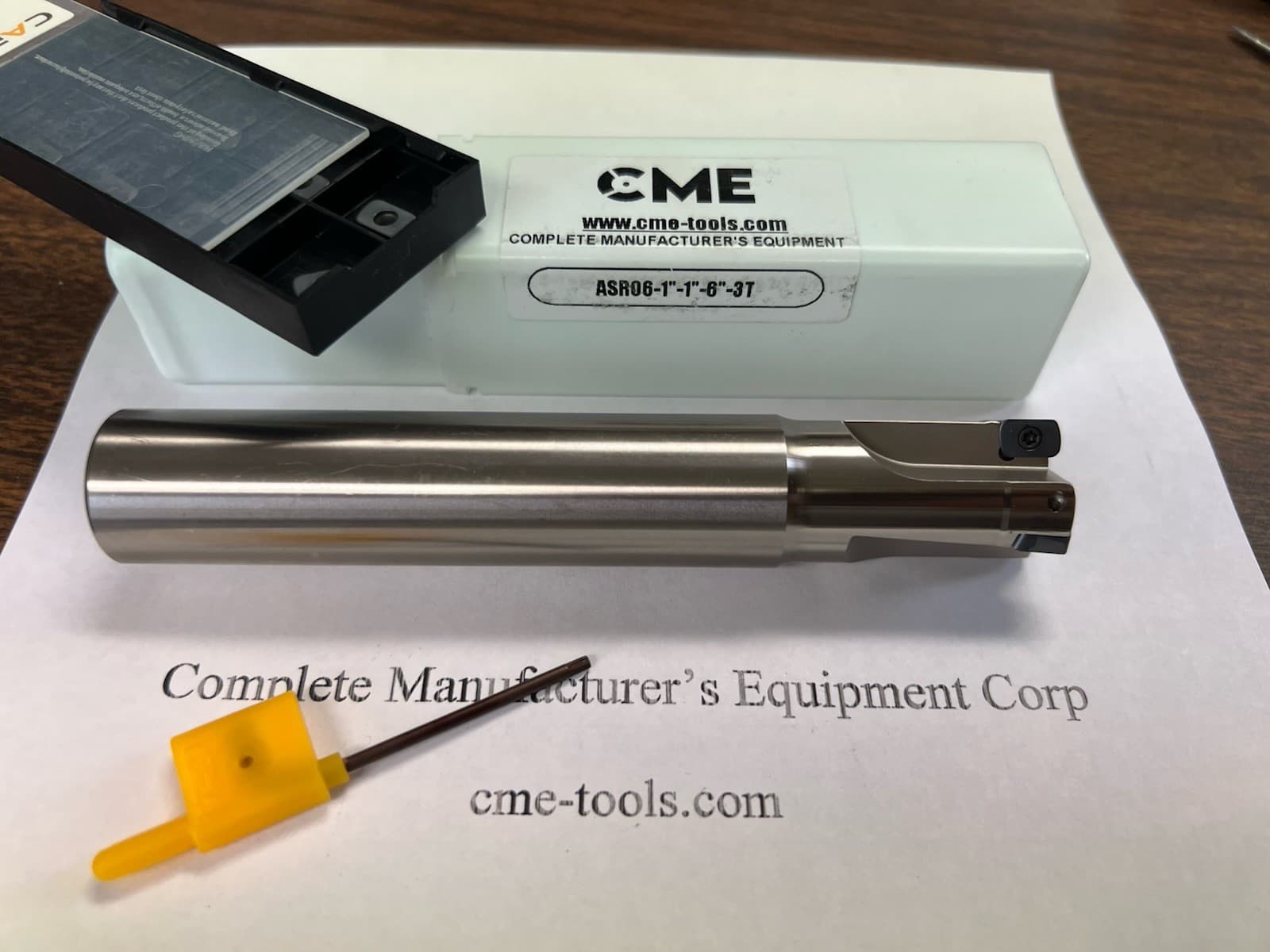 1” X6” Radius index end mill Extra 10 EPNW0603TN Inserts Fast Feed 506-ASR0610