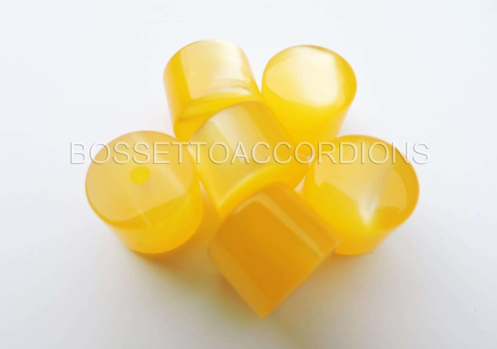 Accordion Buttons Pistons Yellow Each 13.8 x 11.5 (mm)