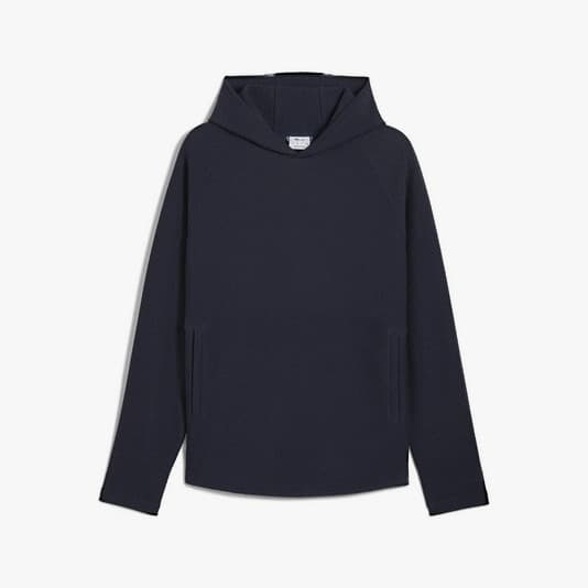 New Puma Boulder 2.0 Golf Hoodie Houndstooth Deep Navy