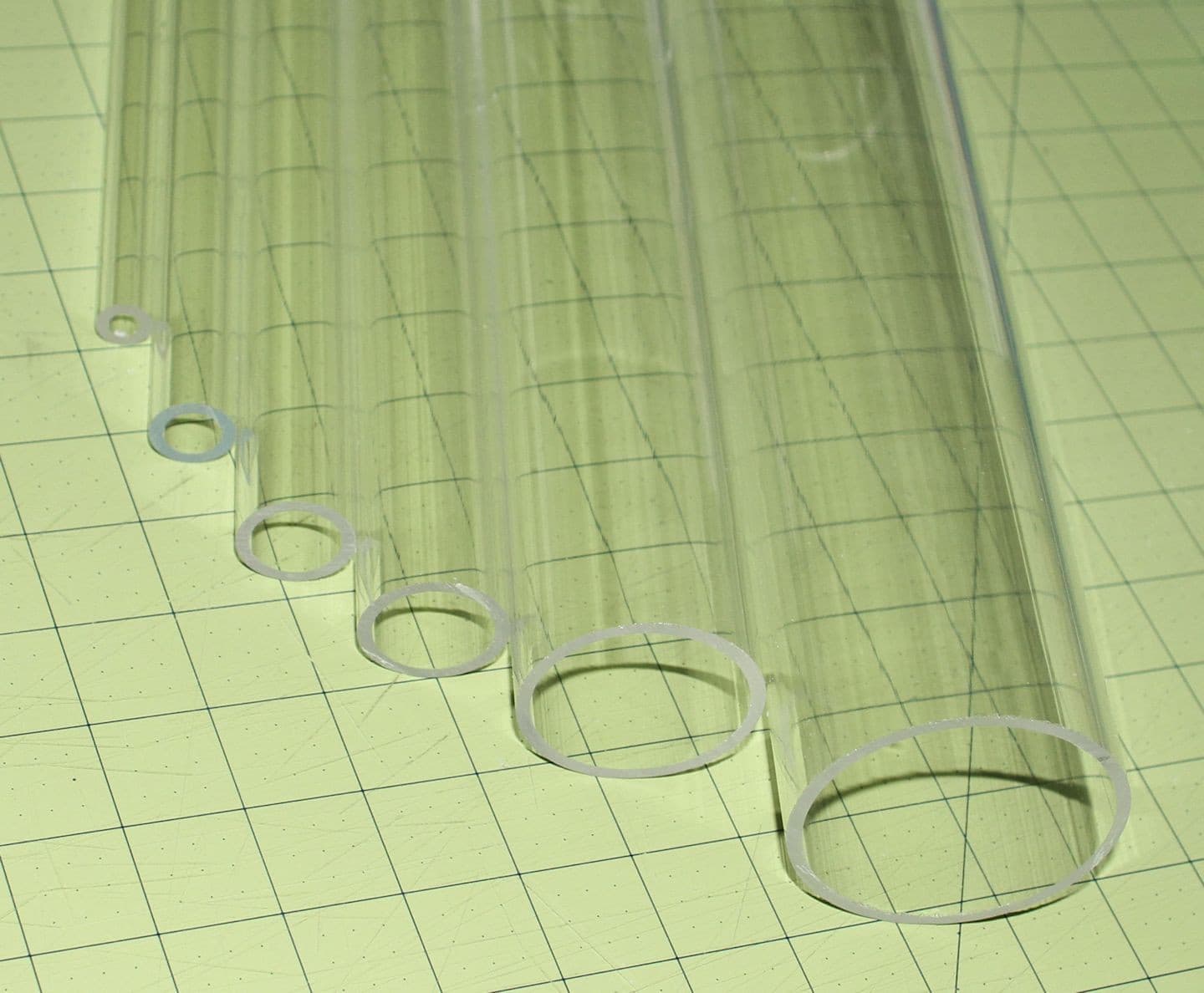 CLEAR ACRYLIC PLEXIGLASS LUCITE TUBE 3” OD 2 3/4" ID DIAMETER 9” LONG FREE SHIP