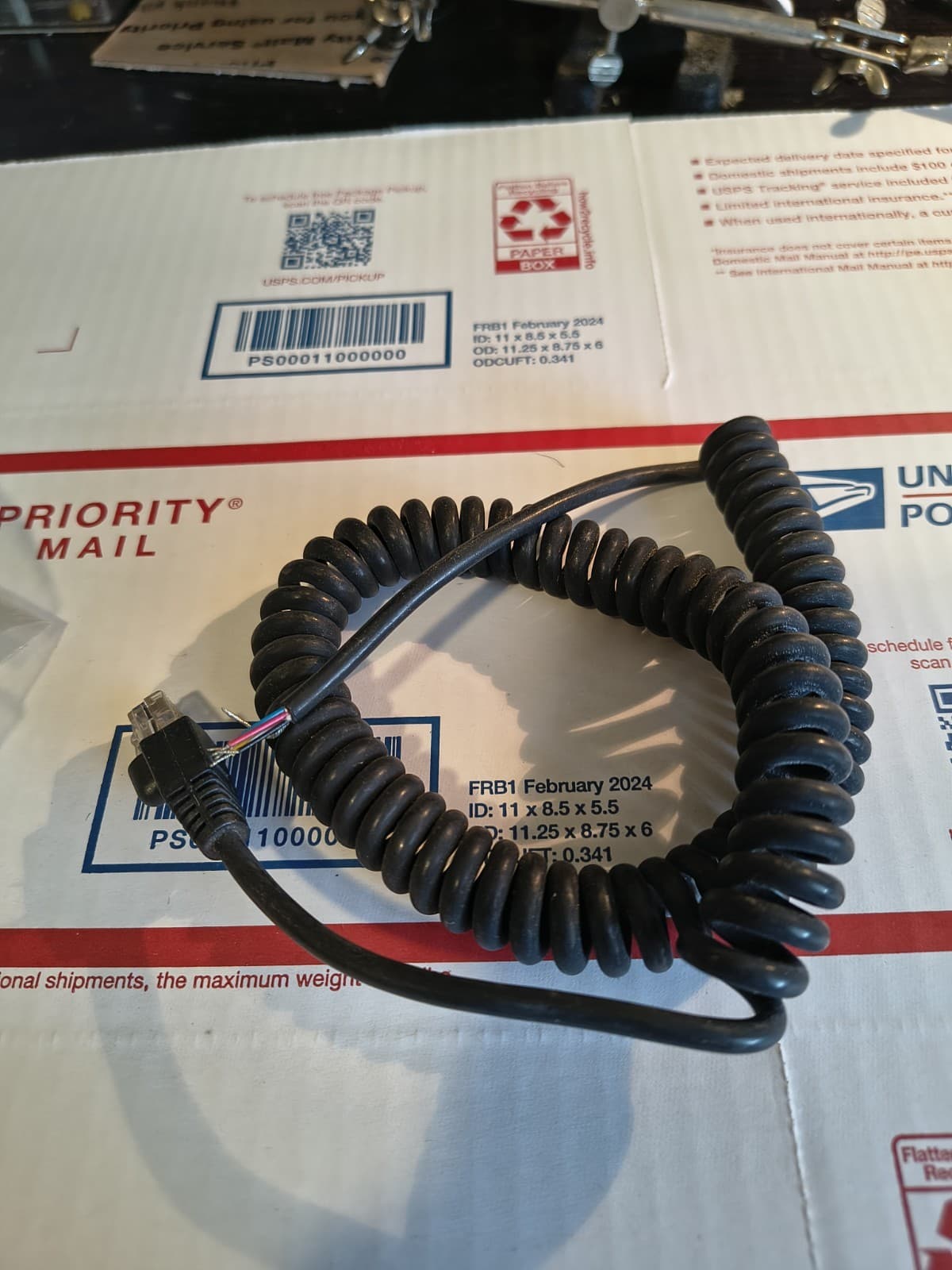 🎅🎁ASTATIC ECHOMAX 2000 MIC Cord only ..