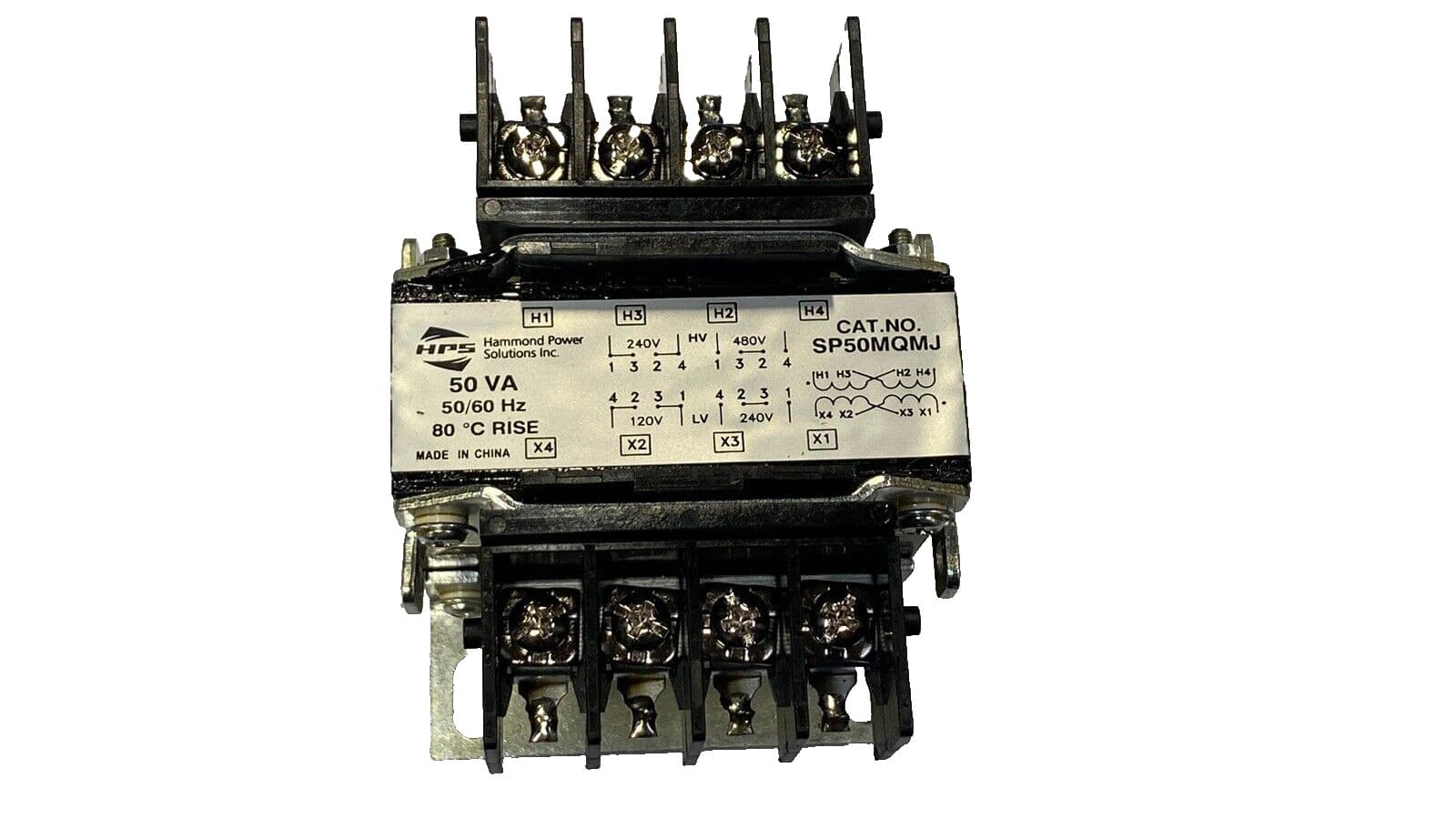 SP50MQMJ, HAMMOND POWER SOLUTIONS 1‑phase, 50/60Hz Transformer (NEW)