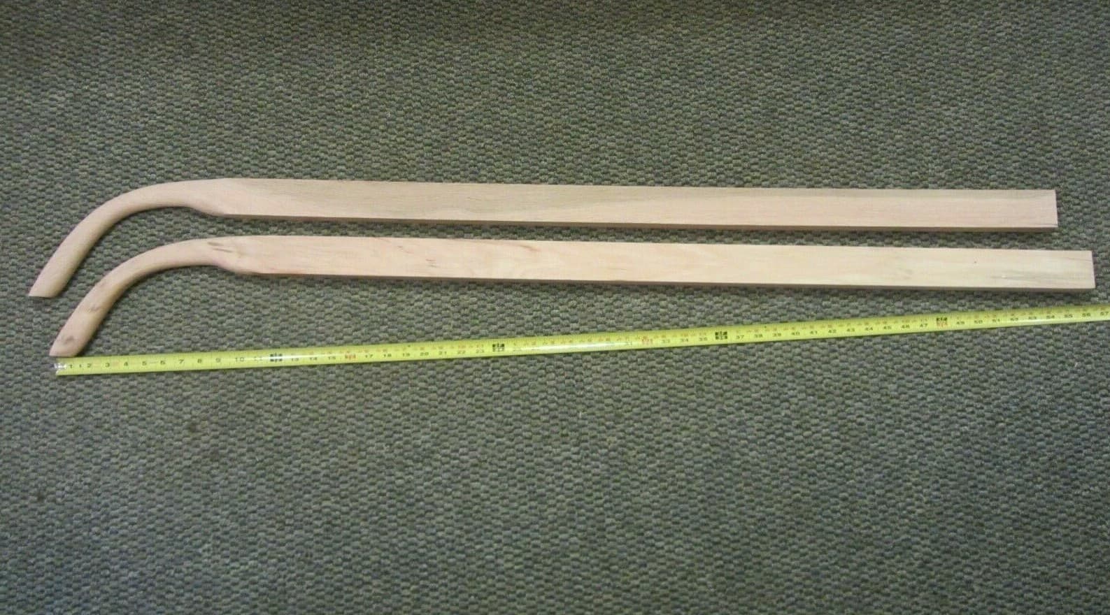 NEW STEAM BENT OAK WOOD HORSE DRAWN WALK BEHIND PLANTER PLOW IMPLEMENT HANDLES