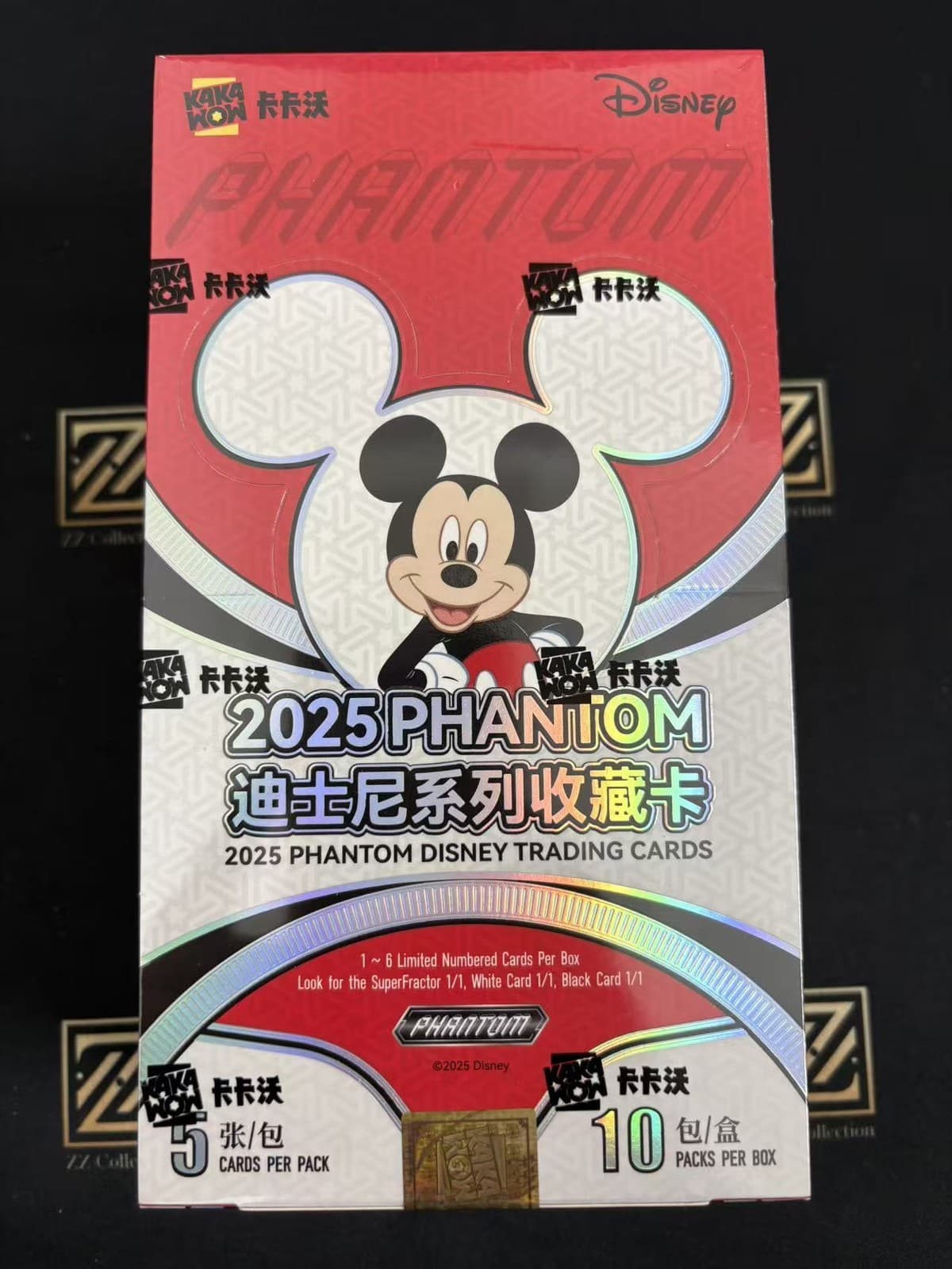 2025 Kakawow Phantom Disney Trading Cards Sealed Box 10 Packs of 5 Cards