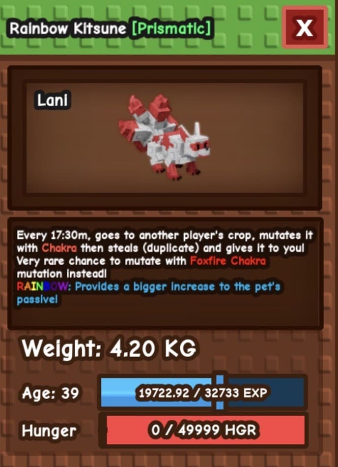 ✅✅(CHEAPEST)🔥 RAINBOW RED KITSUNE 16+ RARE BIG 🌈 GROW A GARDEN🪴 🚀FASTTT