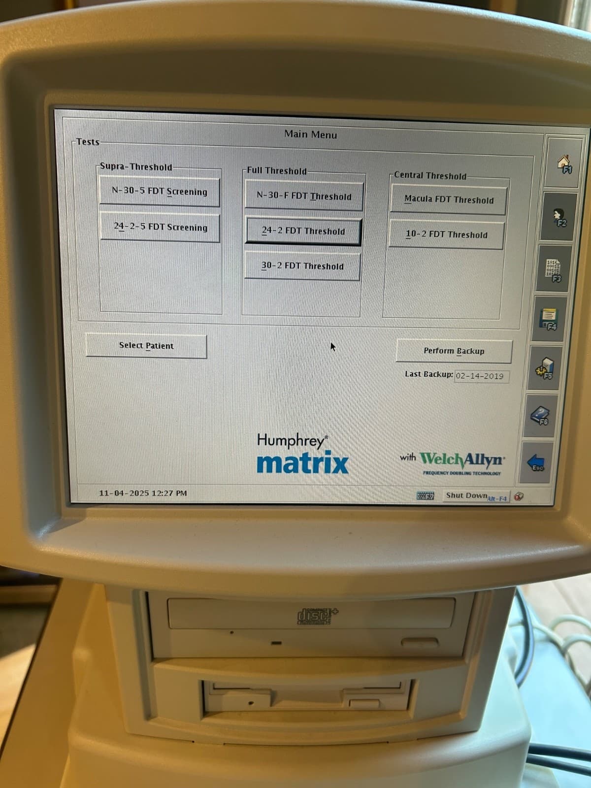 Zeiss Humphrey Matrix 715 Visual Field Analyzer Perimeter w/ Printer - Tested!
