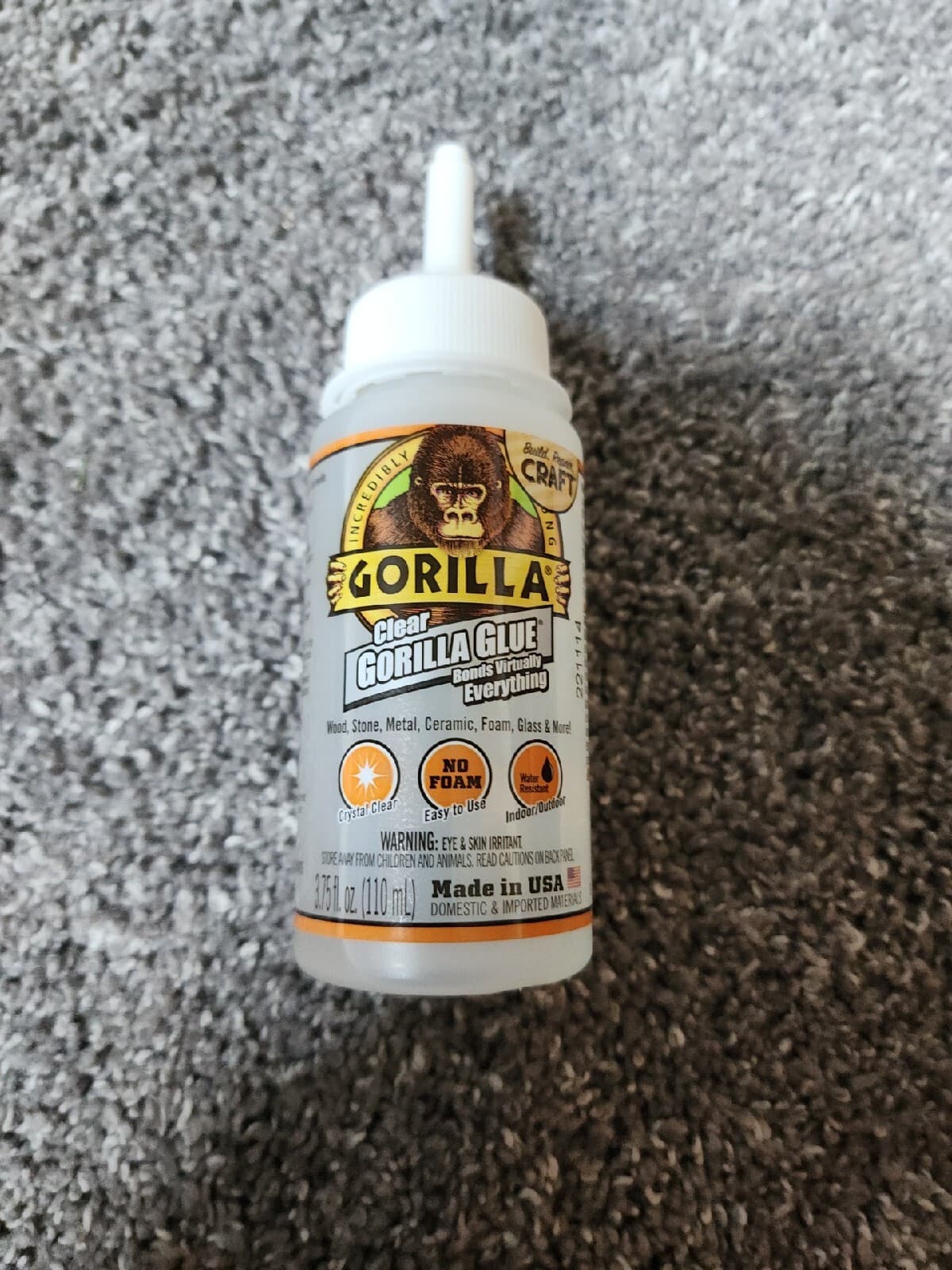 Gorilla Clear Original Gorilla Glue, 3.75oz