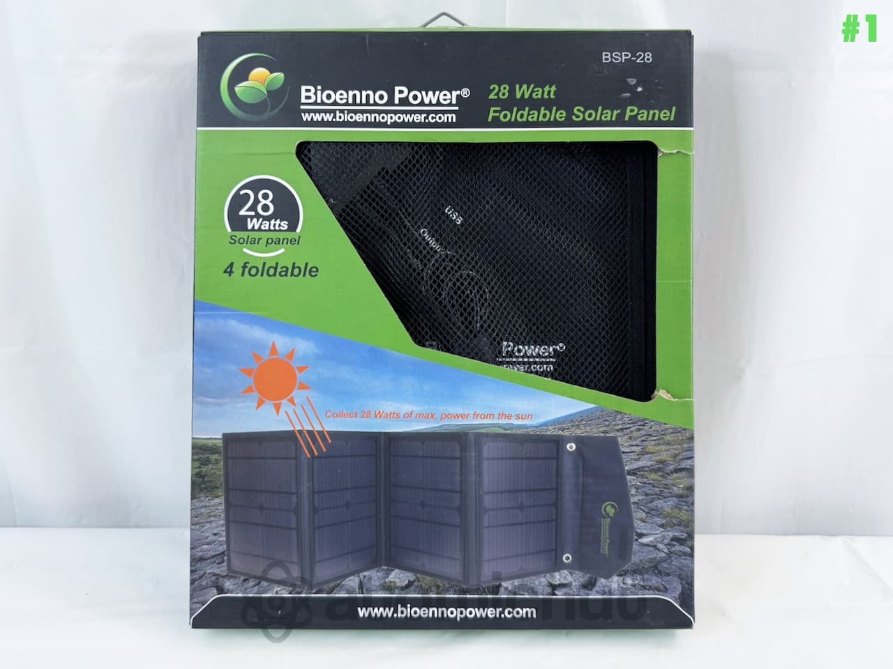 Bioenno Power 28 Watt Foldable Solar Panel BSP-28