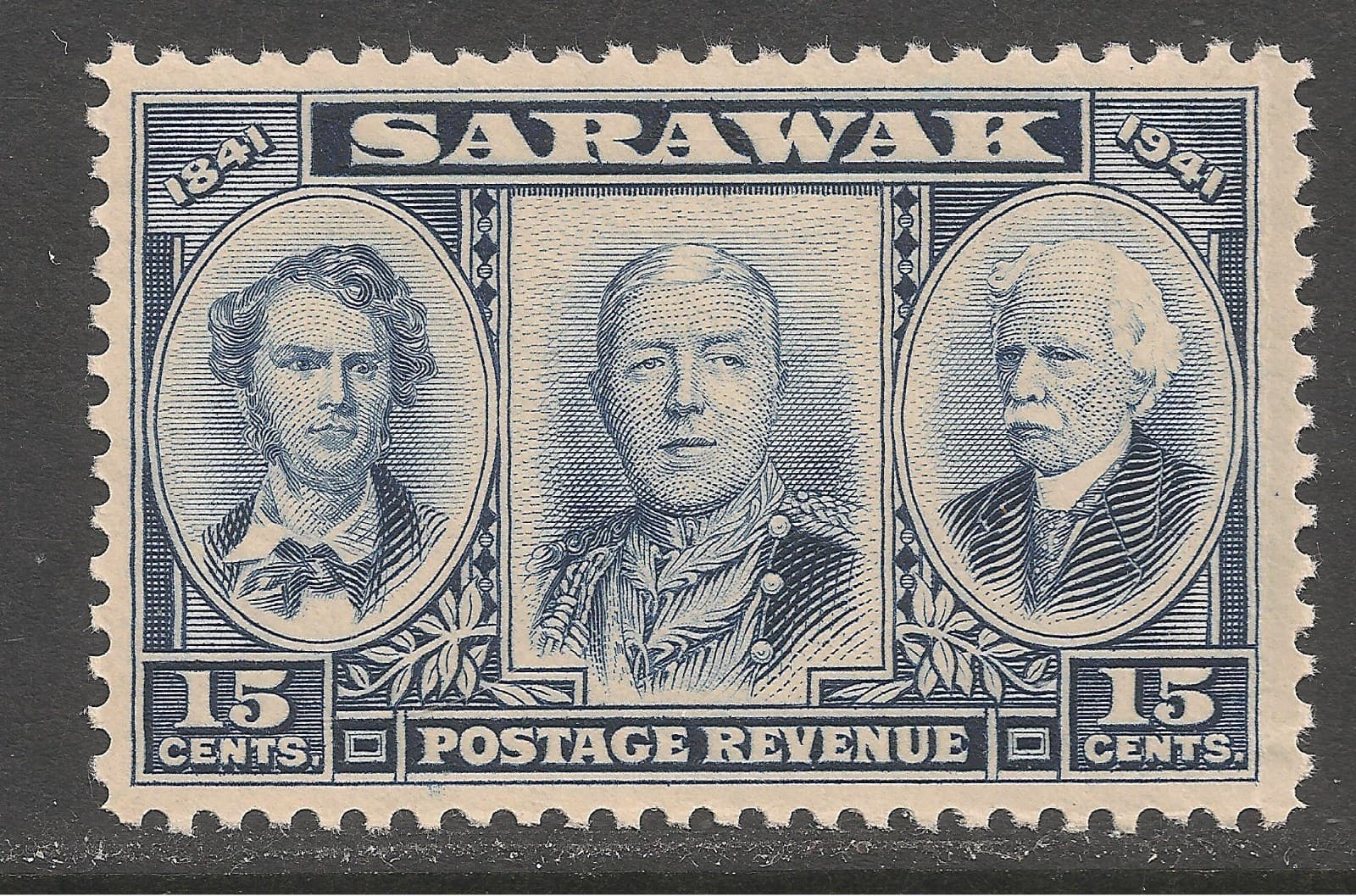 Sarawak #156 (A20) VF MNH - 1946 15c Sir James Brooke, Sir Charles V. Brooke