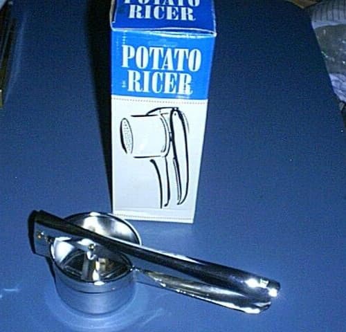 Harold's Kitchen Stainless POTATO RICER & 2 changeable Disks- Coarse & Fine NEW