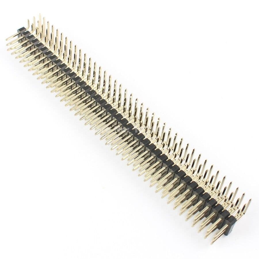 1Pcs 2.54mm Pitch 3x40 Pin 120 Pin Three Triple Row Right Angle Header Strip