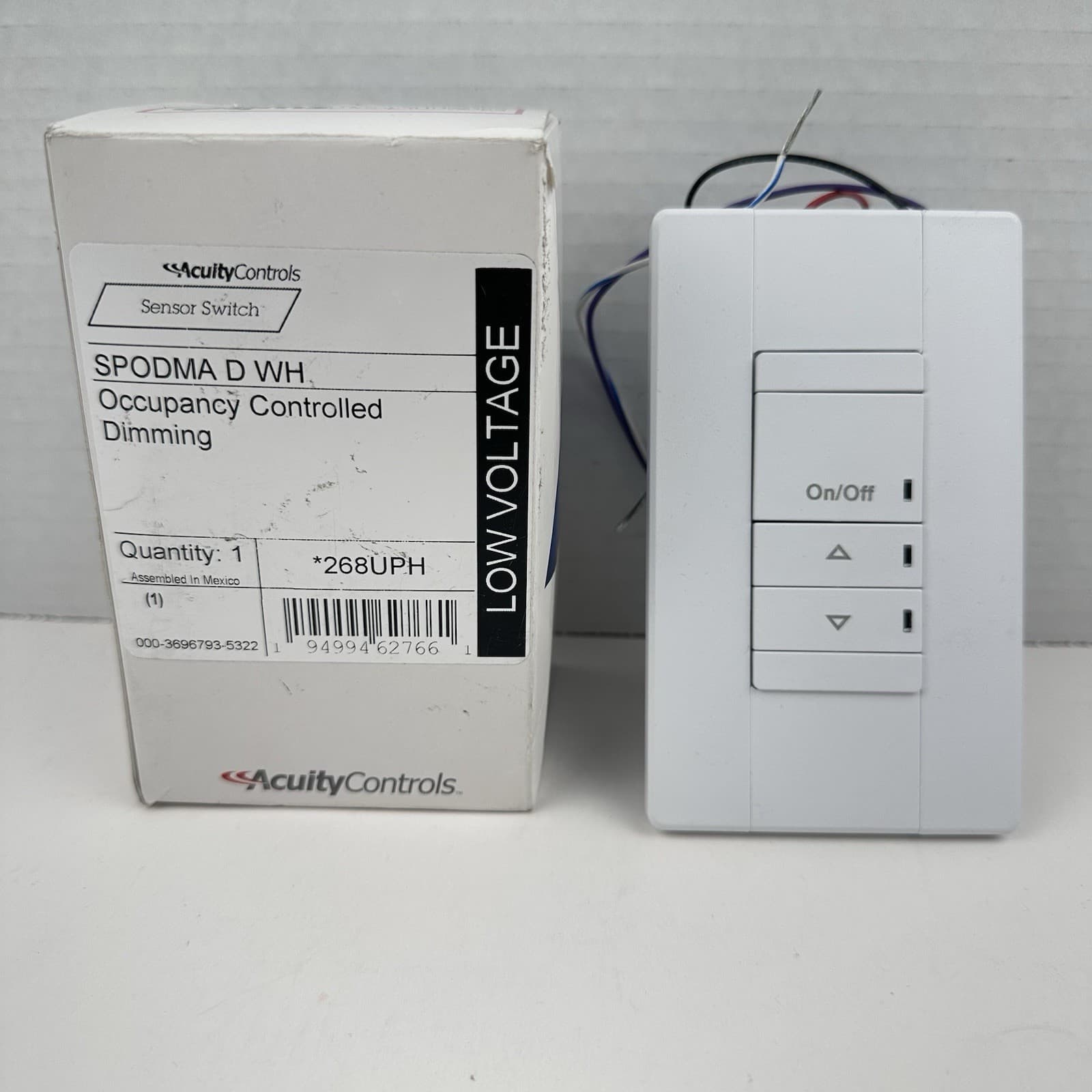 Acuity Controls Sensor Switch - SPODMA D WH - Occupancy Controlled Dimming