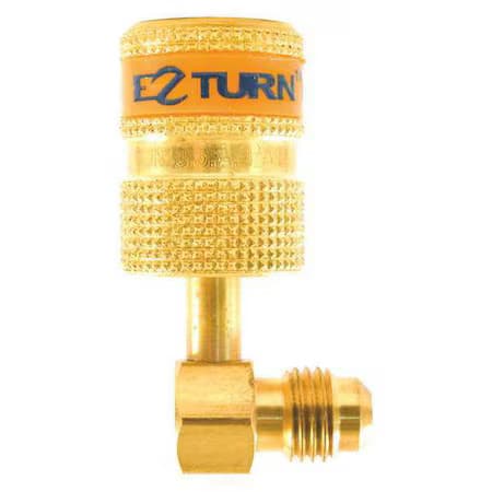 Uniweld Ezab90 Anti-Blowback Hose Adaptor, Gold, 1-1/4" L