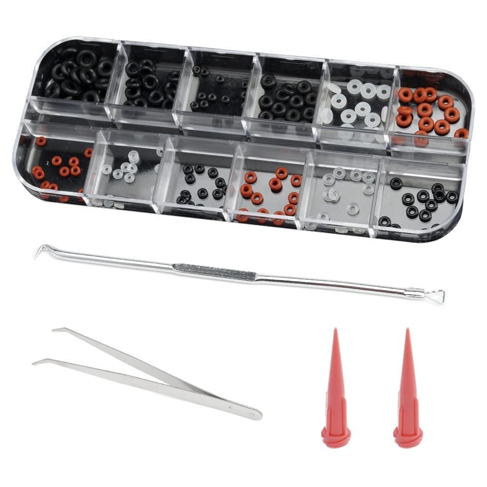 Buna-N O-Ring Tool Kit for Mini Dental Implant Replacement, 3 Sizes