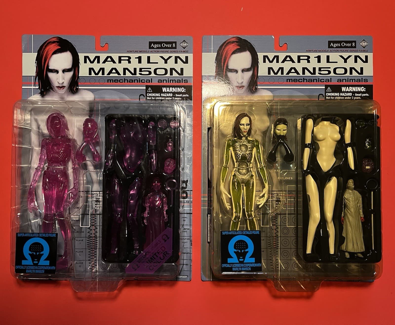 MARILYN MANSON Mechanical Animals Omega figures RARE purple & Japan version MINT