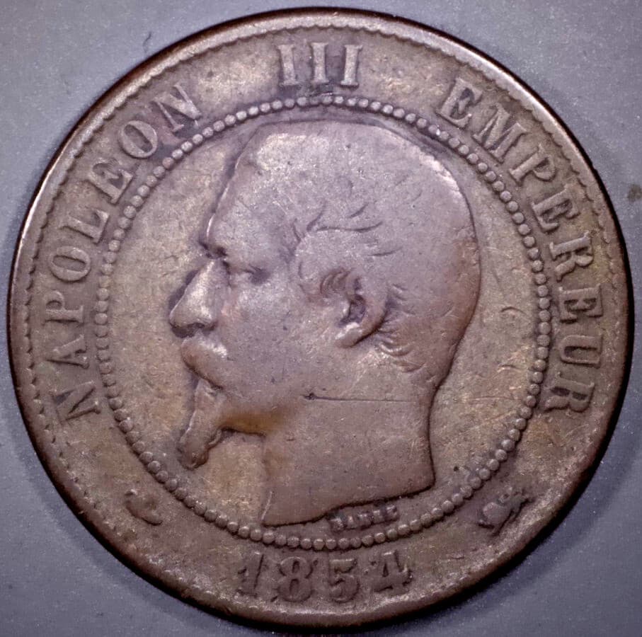 1854 France 10 Centimes - Napoleon III