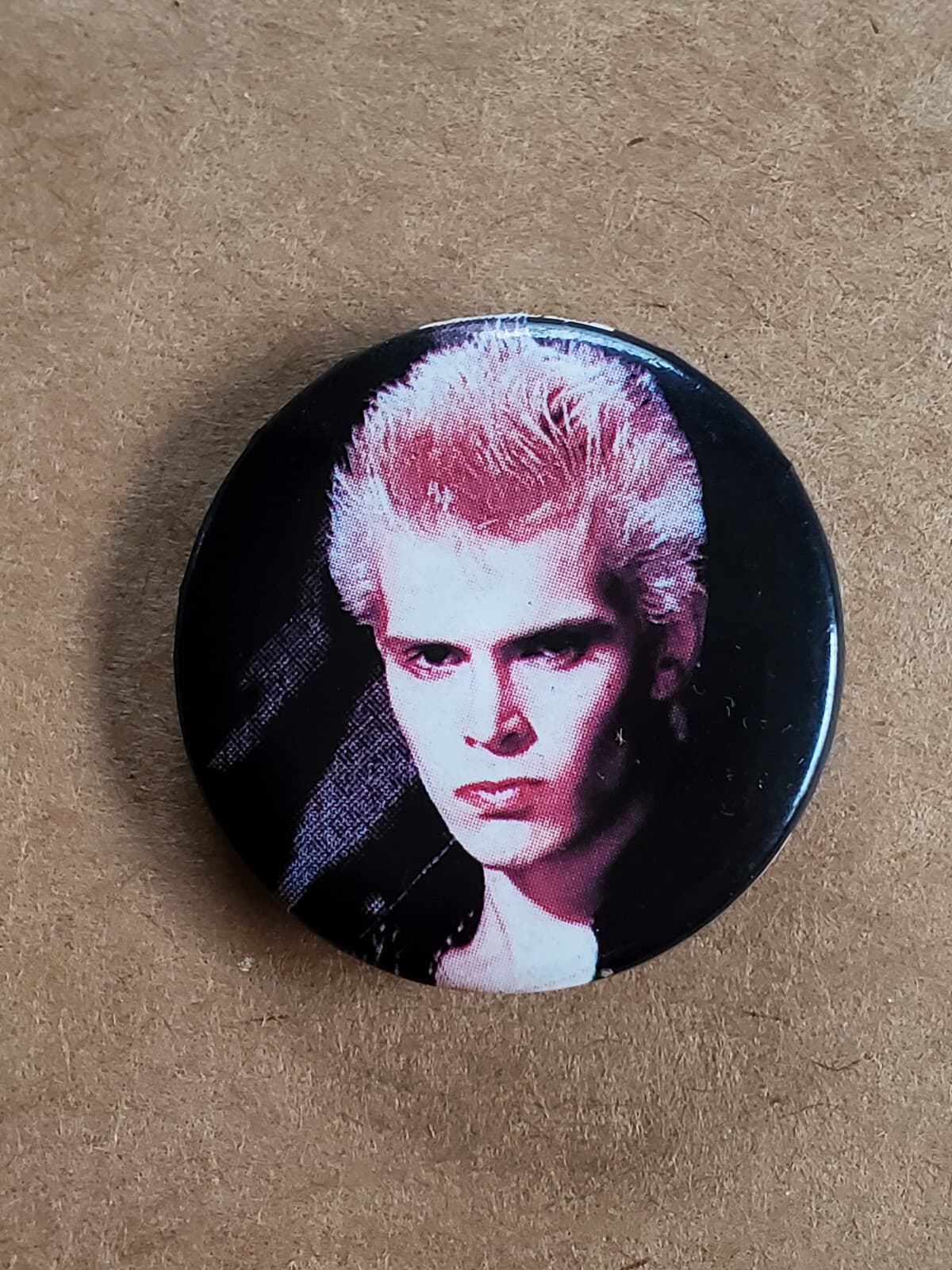 BILLY IDOL VINTAGE BUTTON 1980'S PUNK POP ROCK
