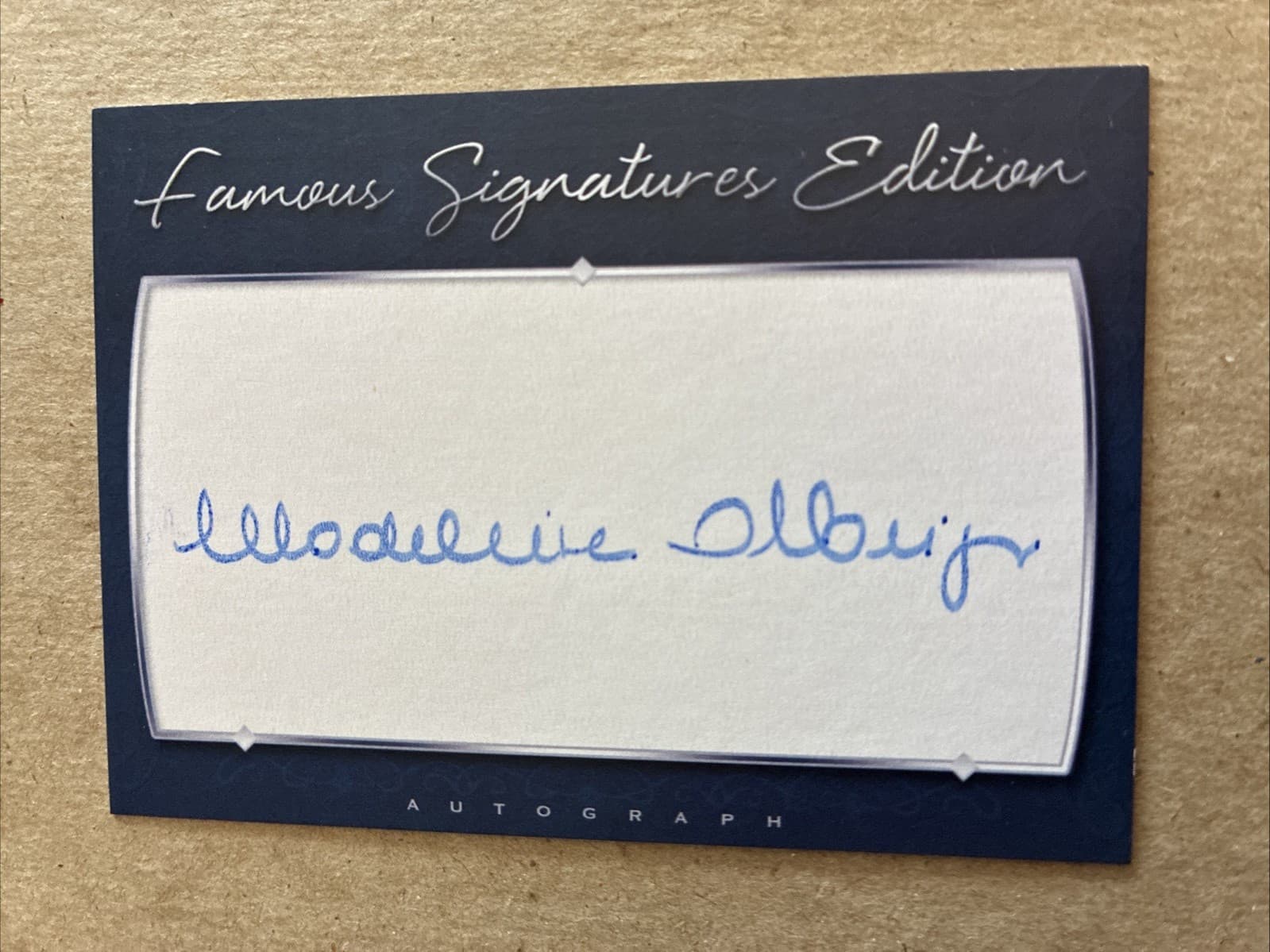 MADELEINE ALBRIGHT Signed Famous Signatures Card Secretary of State - Authentic