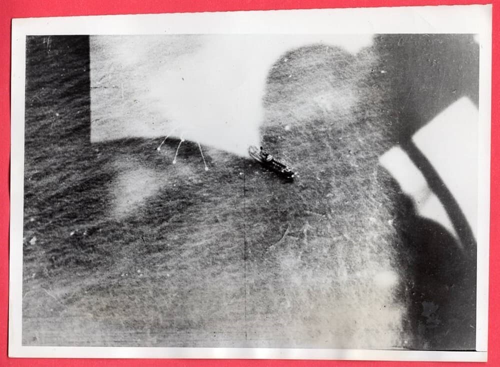 1940 German Patrol Ship Heligoland Bight Challenges Blenheim Bomber News Photo