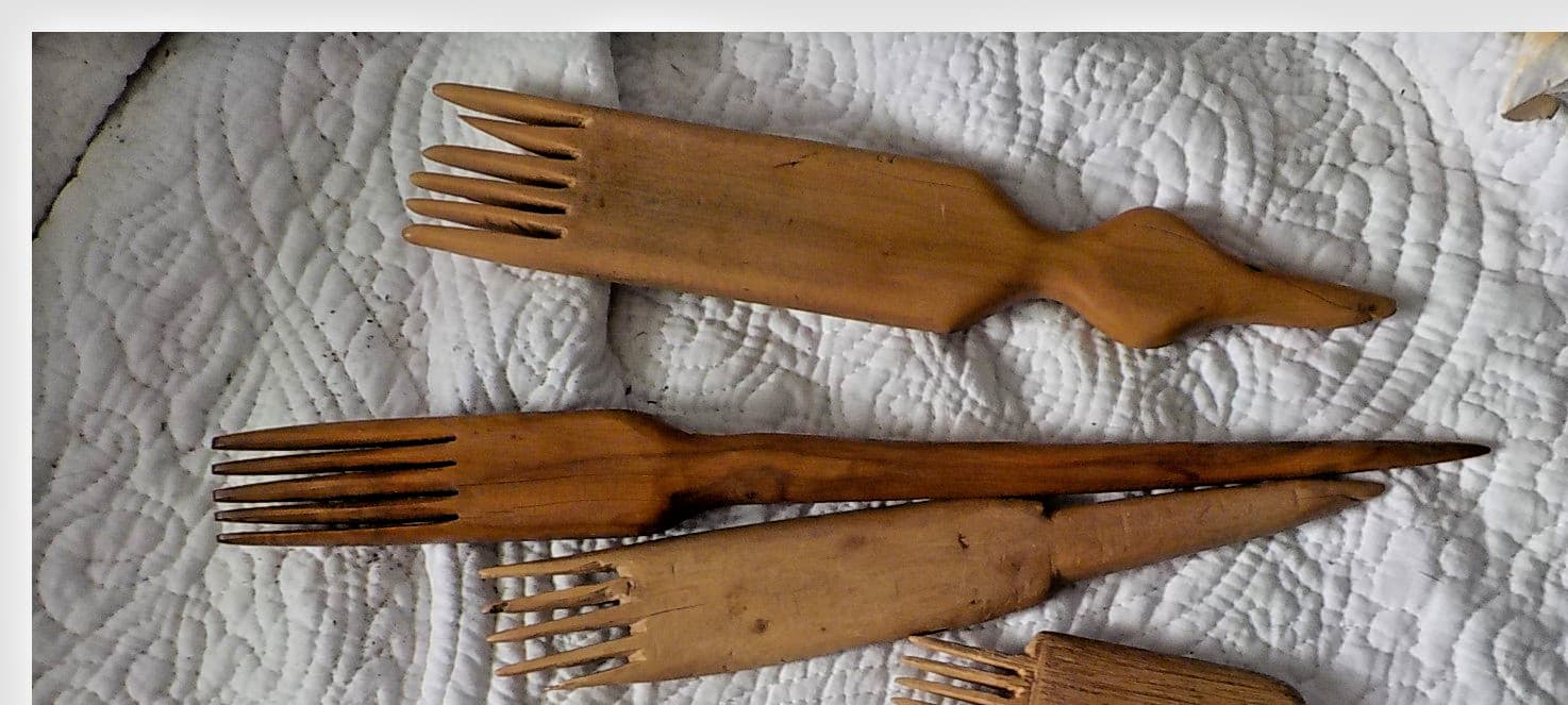 3 Navajo weaving loom combs vintage 9" - 12" tools