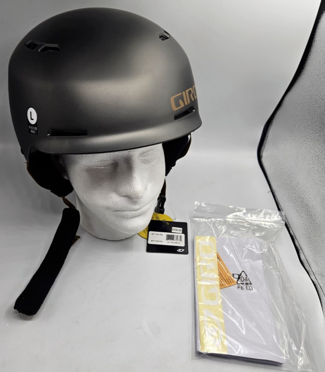 NWT Giro Trig MIPS Helmet Large Met Coal/Tan; Hard-Shell Freestyle Snow Sports