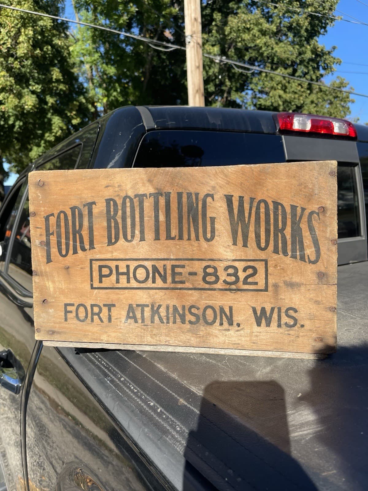 Rare Fort Atkinson Wisconsin Wi Soda Water Pop Crate Case Antique