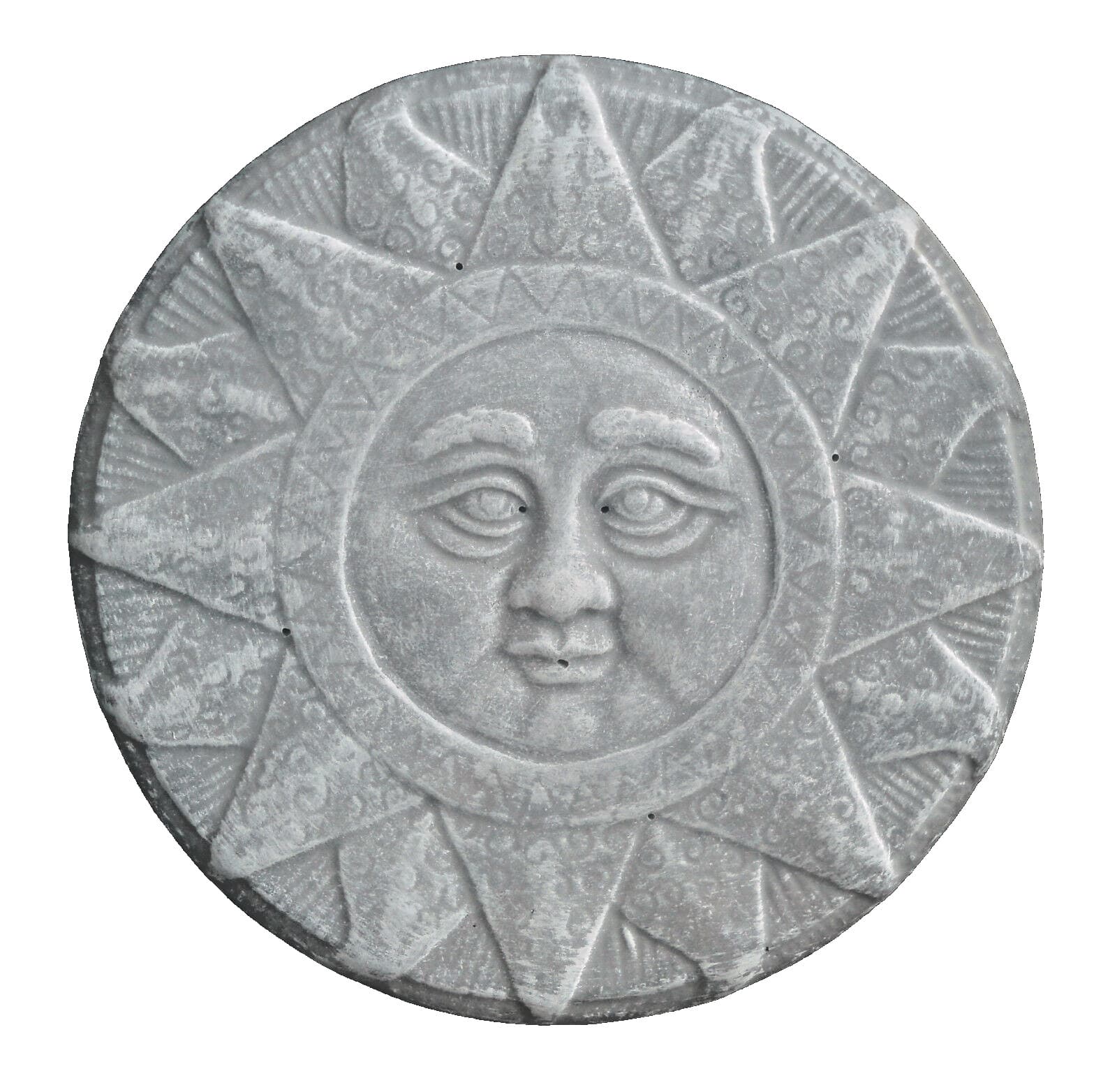 Sun plaque mold concrete plaster casting garden mould 9.75" x 1/2" thick