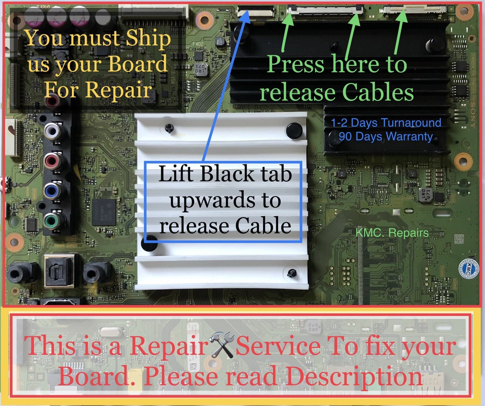 Repairđź› Service For XBR-65X850E, XBR-75X850E Main Board 1-982-022-21, A2170474A