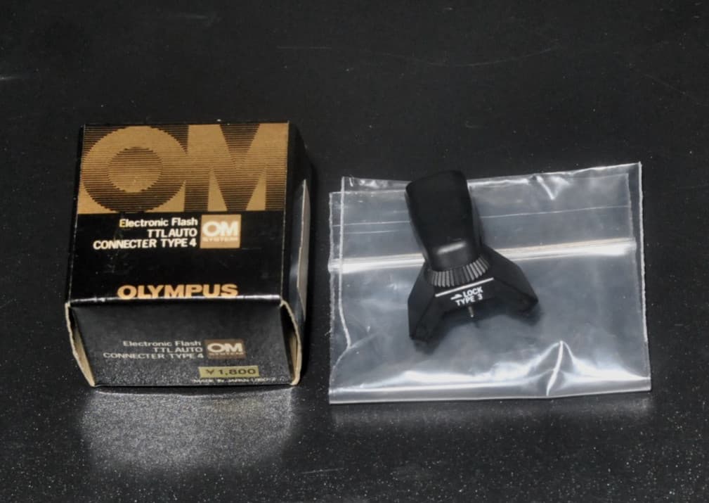 Exc* Olympus OM-System OM Electronic Flash TTL Auto Connecter Type 4 Boxed