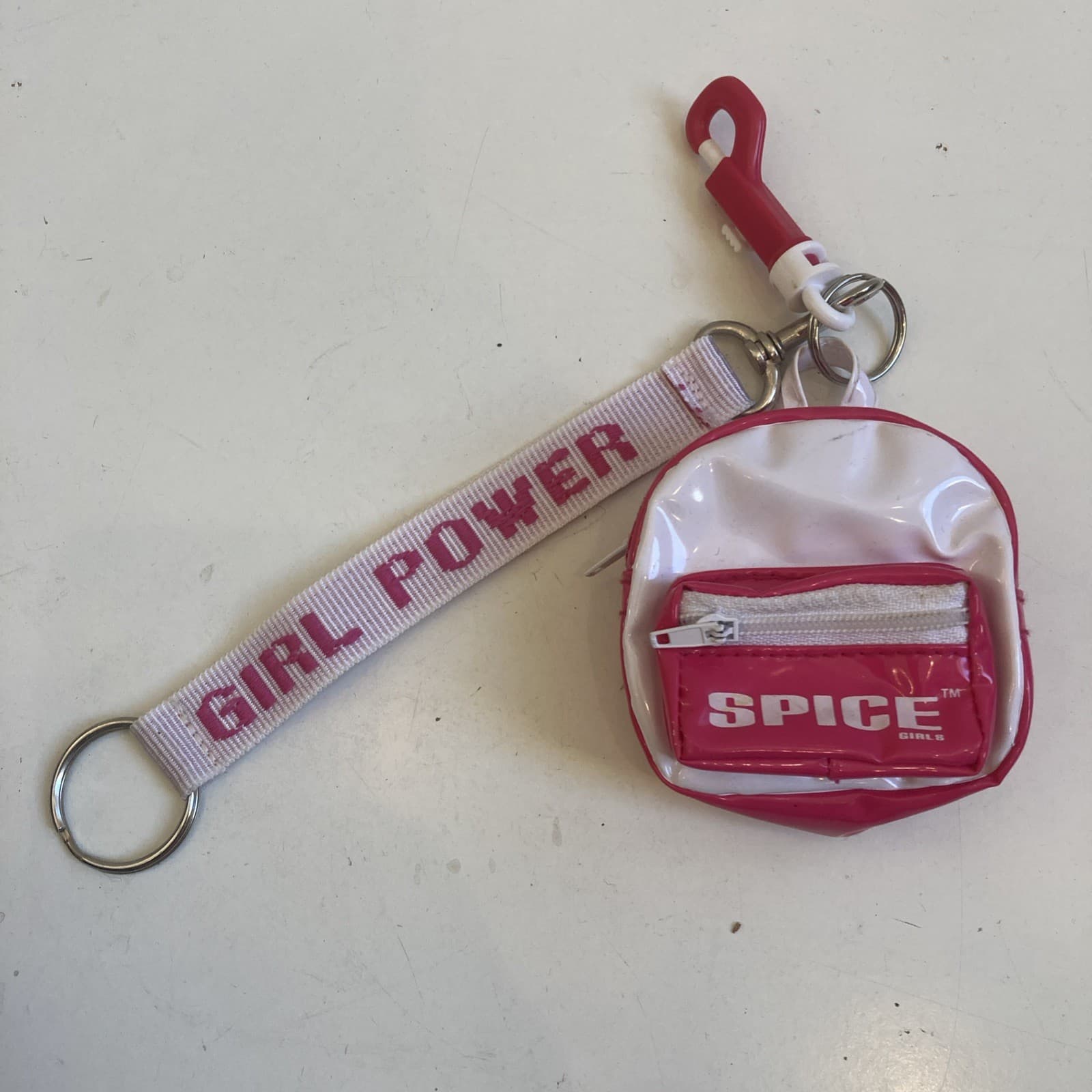 Vintage Spice Girls Keychain Mini Plastic Backpack