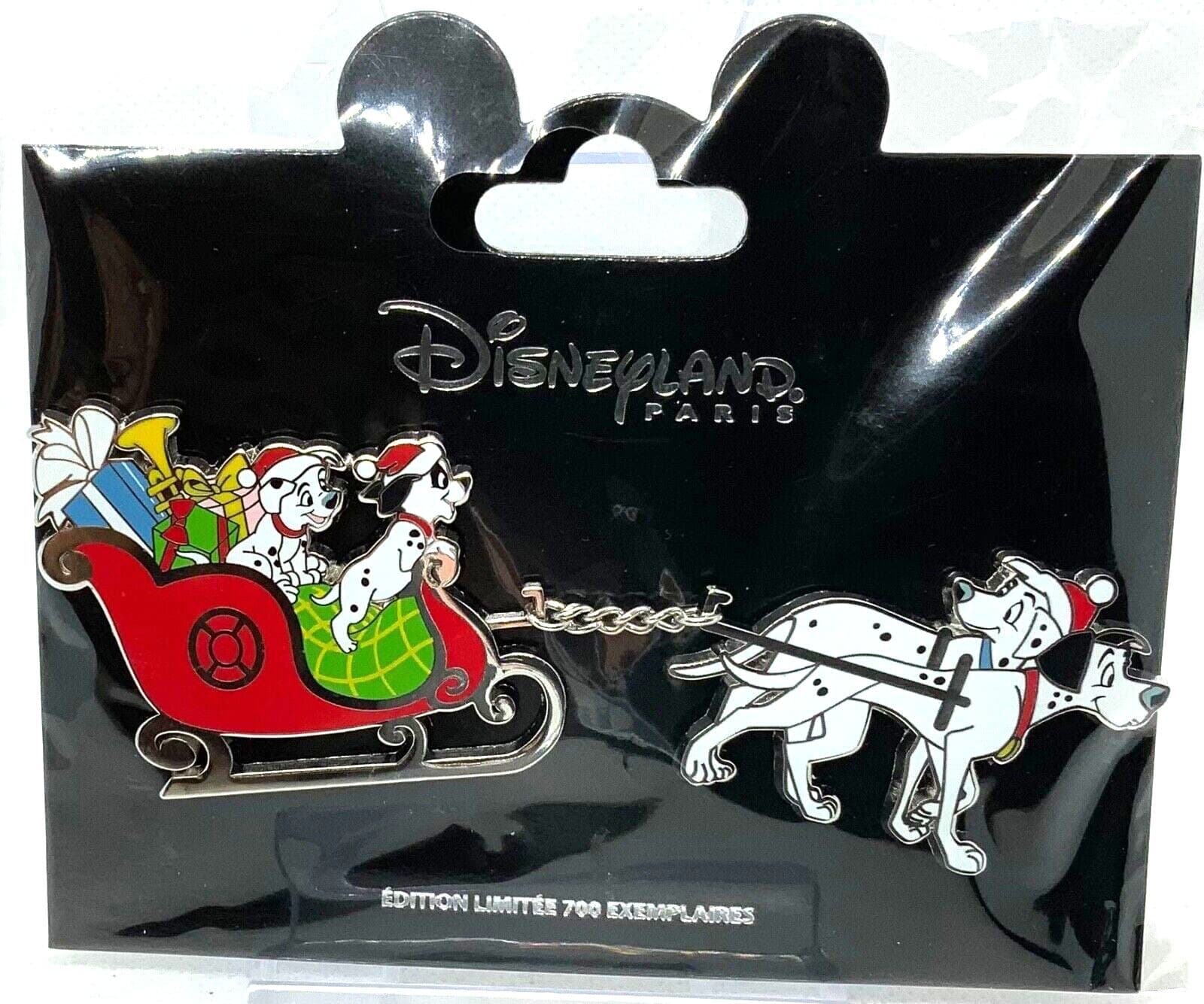 Disney DLP 2021 Christmas 101 Dalmatians Sleigh LE 700 pin set