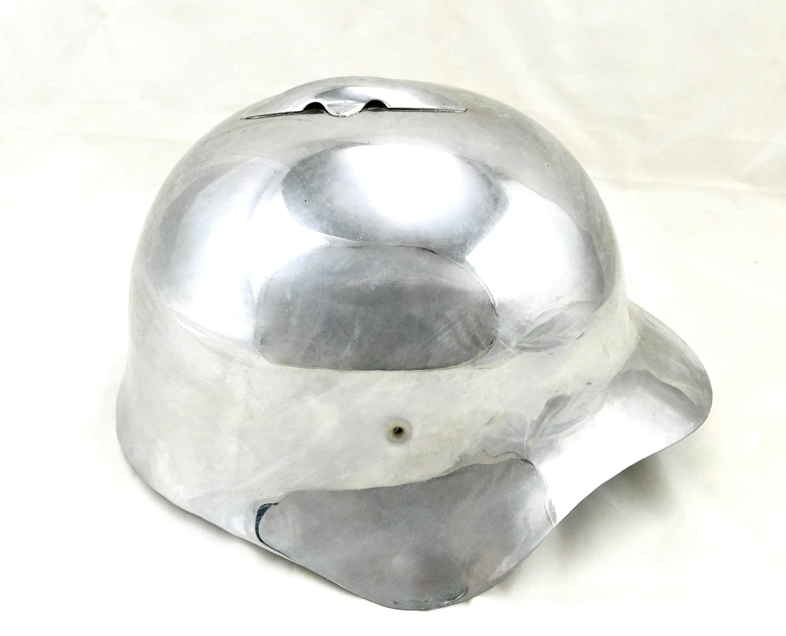 Soviet Russian USSR WW2 Model 1936 Nickel Plated Army Military Helmet Hat