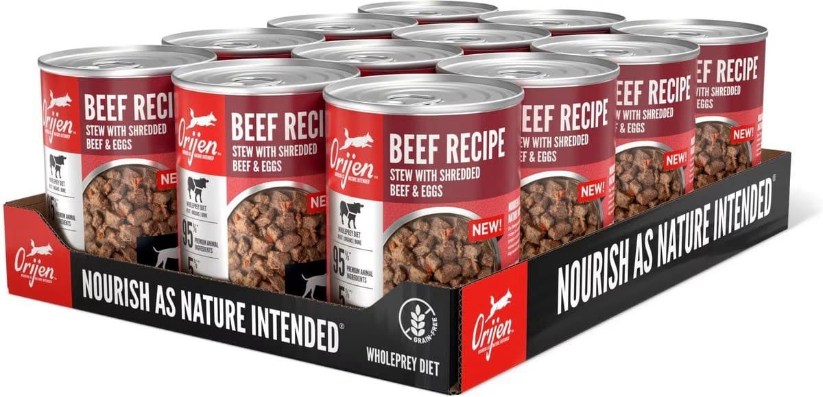 Orijen Beef Stew Canned Dog Food 12 Pack of 12.8 Oz Cans